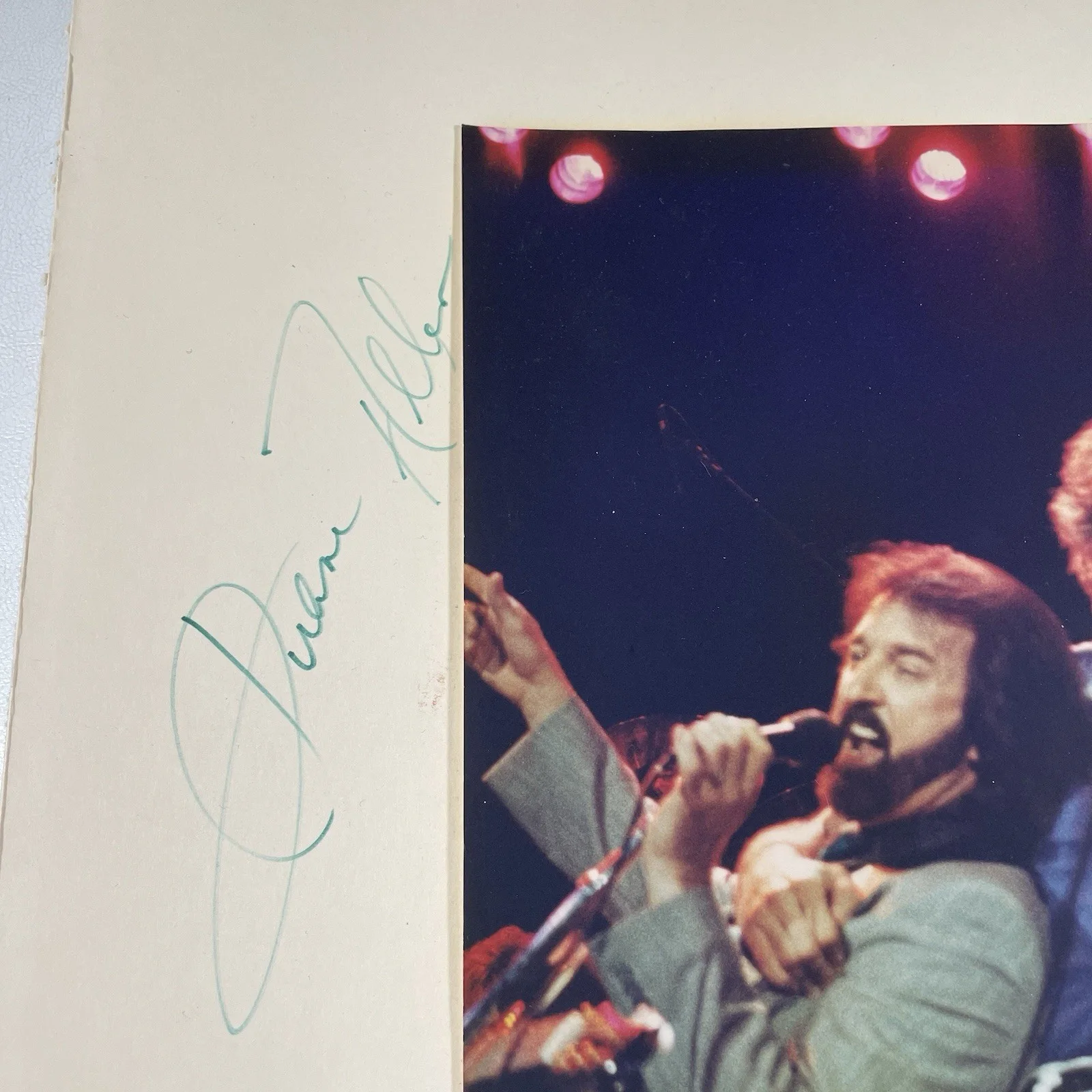 Vtg The Oak Ridge Boys Signed Photo Mini Display Autographed Country Music 12x18, изображение 5