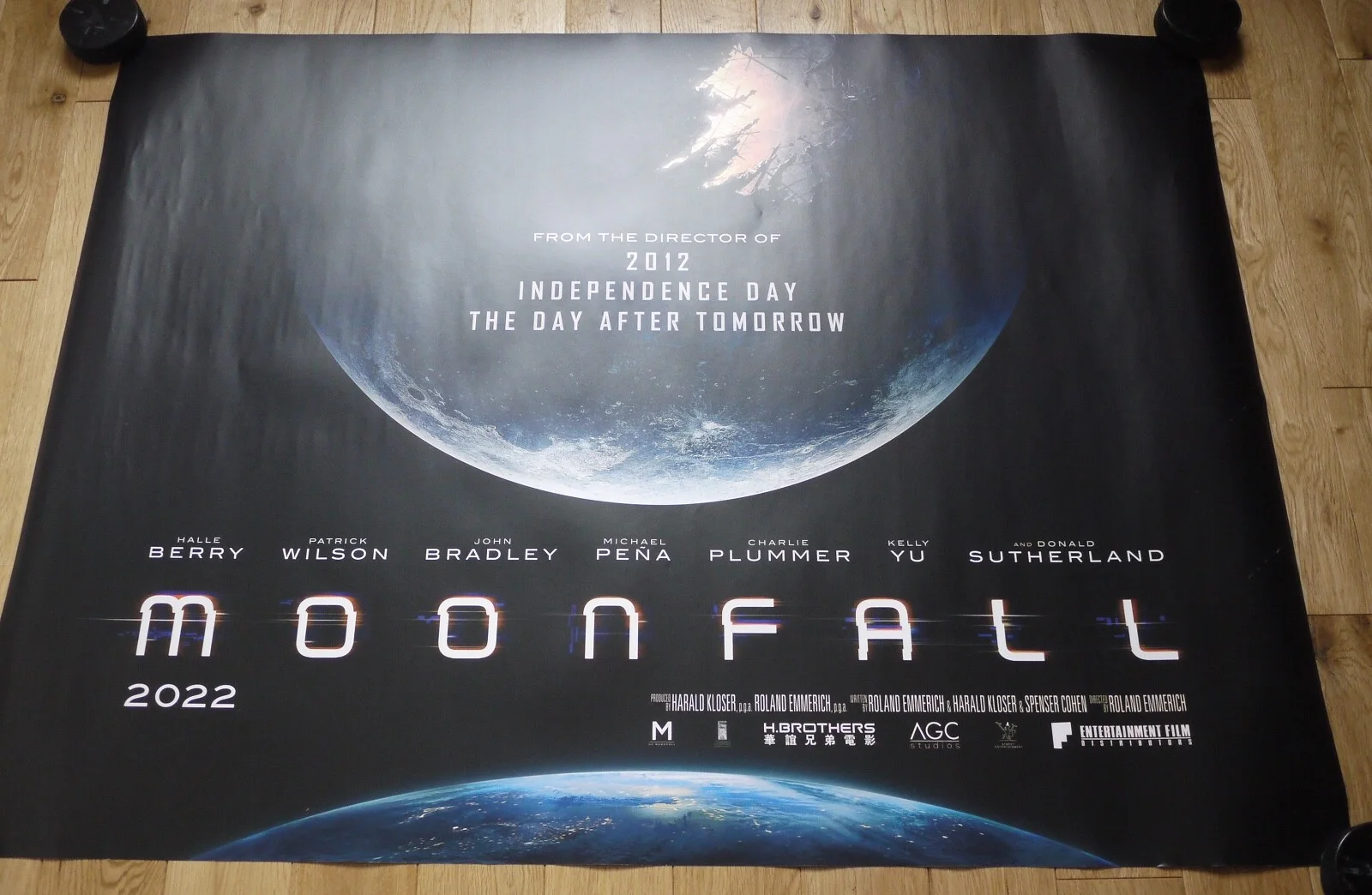 Moonfall Original UK Quad Cinema Double-sided Film Movie Poster 2022, изображение 3