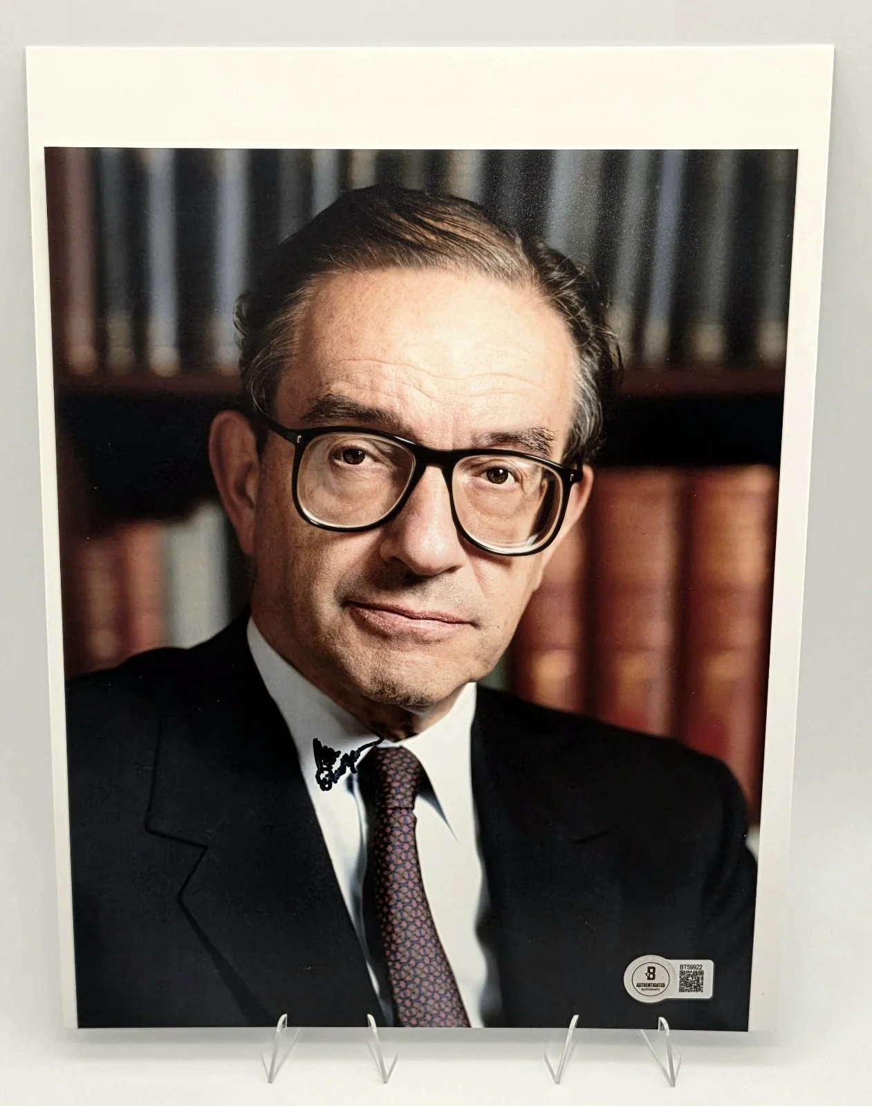 Alan Greenspan — Alan Greenspan Signed 8x10 Photo Autograph BAS COA Federal Reserve Chairman, изображение 5