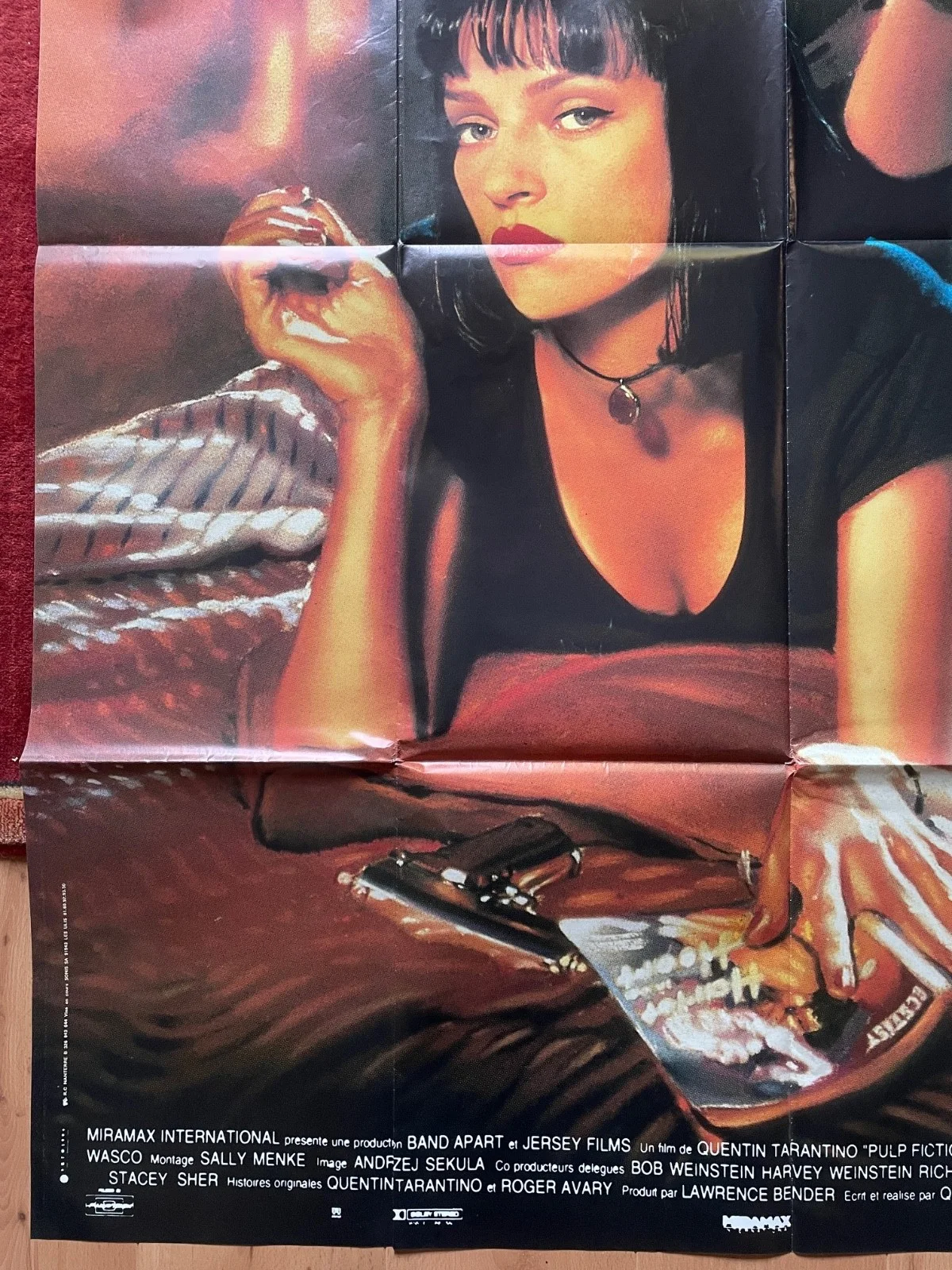 PULP FICTION (1994) Genuine Original French Grande Movie Poster Uma Thurman, изображение 4