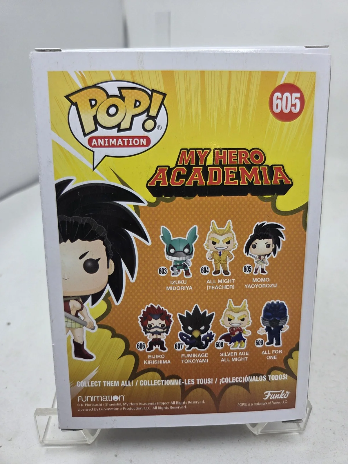 Colleen Clinkenbeard — Colleen Clinkenbeard signed Funko Pop My Hero Academia Momo Beckett + Protector, изображение 4