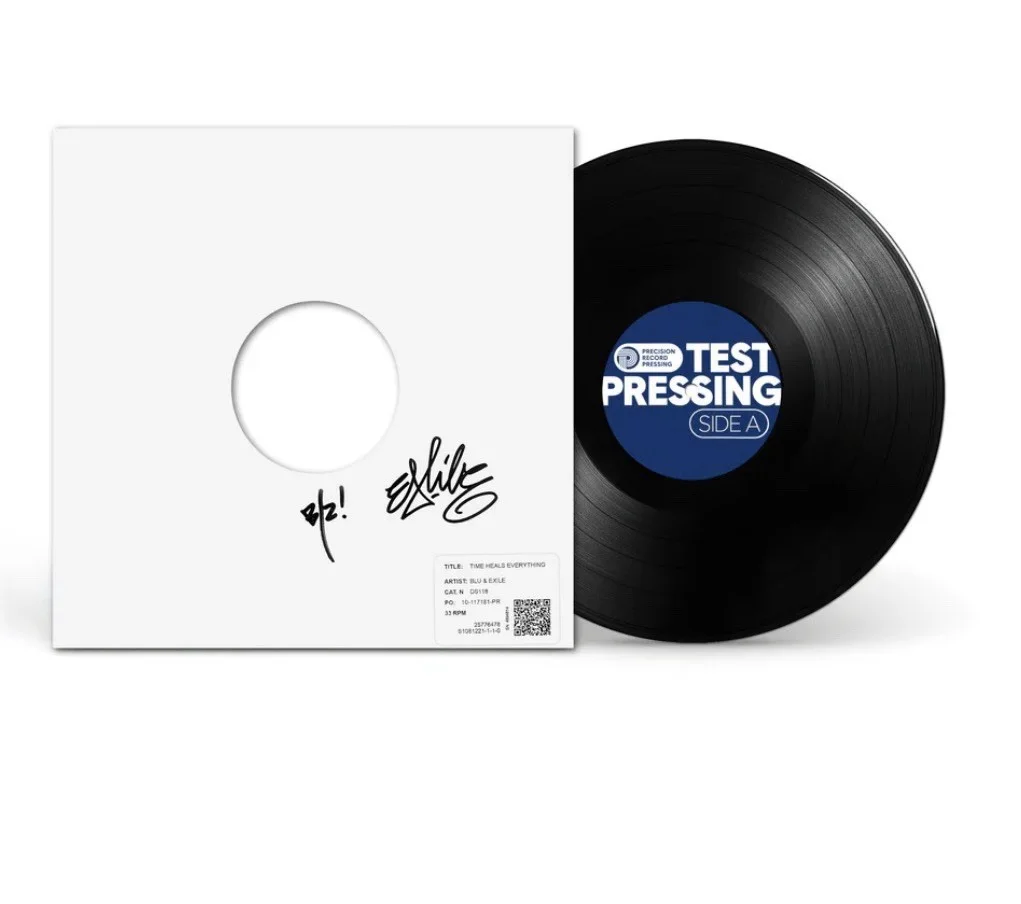 BLU & EXILE TIME HEALS EVERYTHING (SIGNED TEST PRESSES) IN HAND, изображение 4