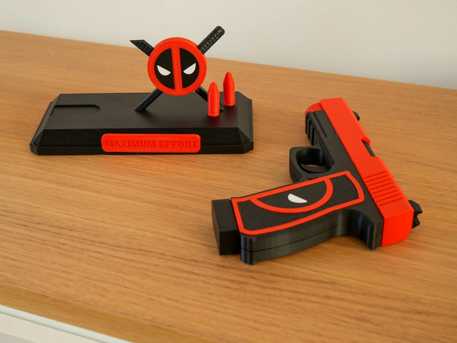 Deadpool Inspired Bang Bang Blaster Display Maximum Effort Stand, image 2