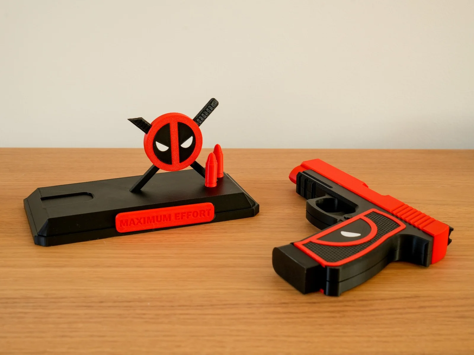 Deadpool Inspired Bang Bang Blaster Display Maximum Effort Stand, image 3