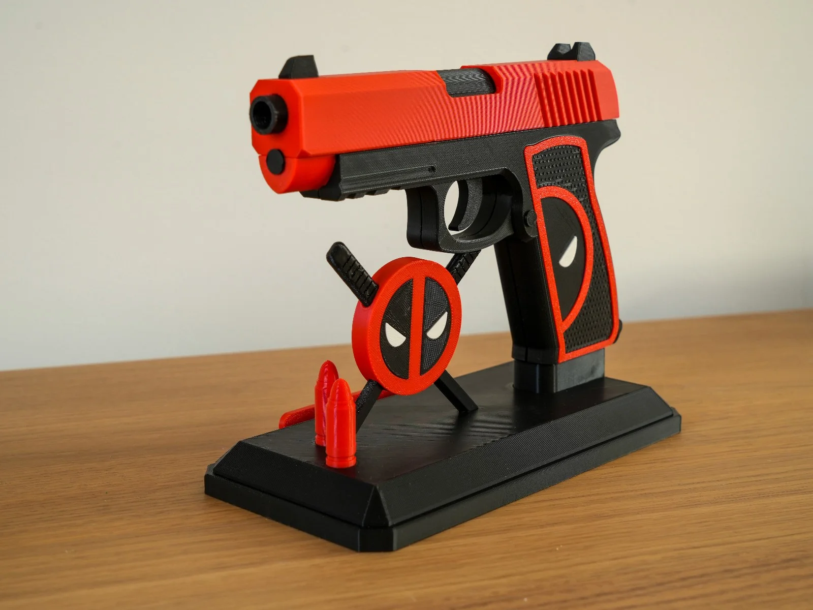 Deadpool Inspired Bang Bang Blaster Display Maximum Effort Stand, image 5
