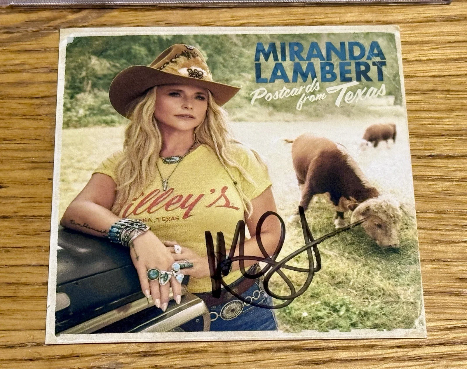 SIGNED Miranda Lambert Postcards From Texas CD With Autograph Insert New 2024, image 3