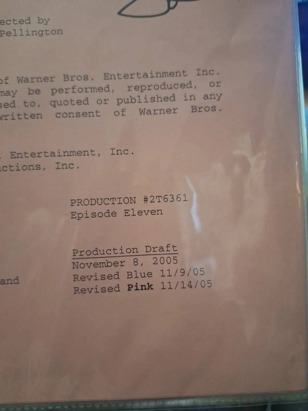 cast — COLD CASE 2005 TV Signed Script Morris, Finn, Pino, Thomas, Barry, Ratchford, image 3