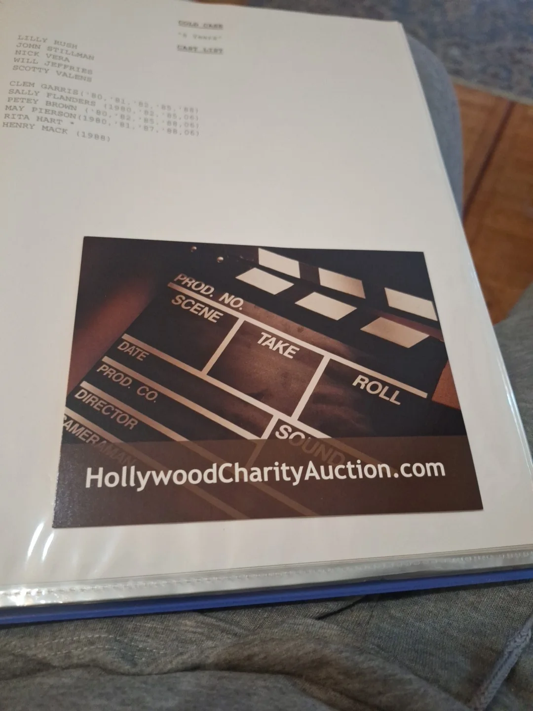 cast — COLD CASE 2005 TV Signed Script Morris, Finn, Pino, Thomas, Barry, Ratchford, image 4