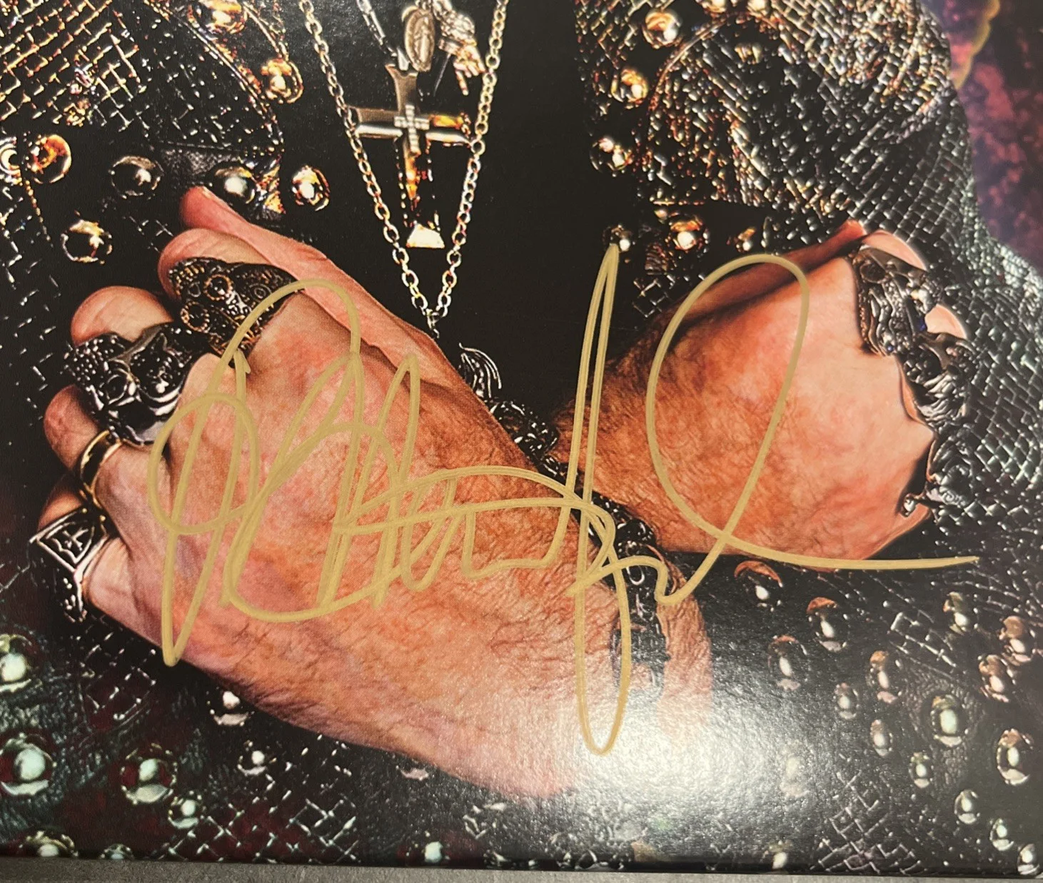 Judas Priest Rob Halford Autographed Signed LP Record Album Celestial, image 2