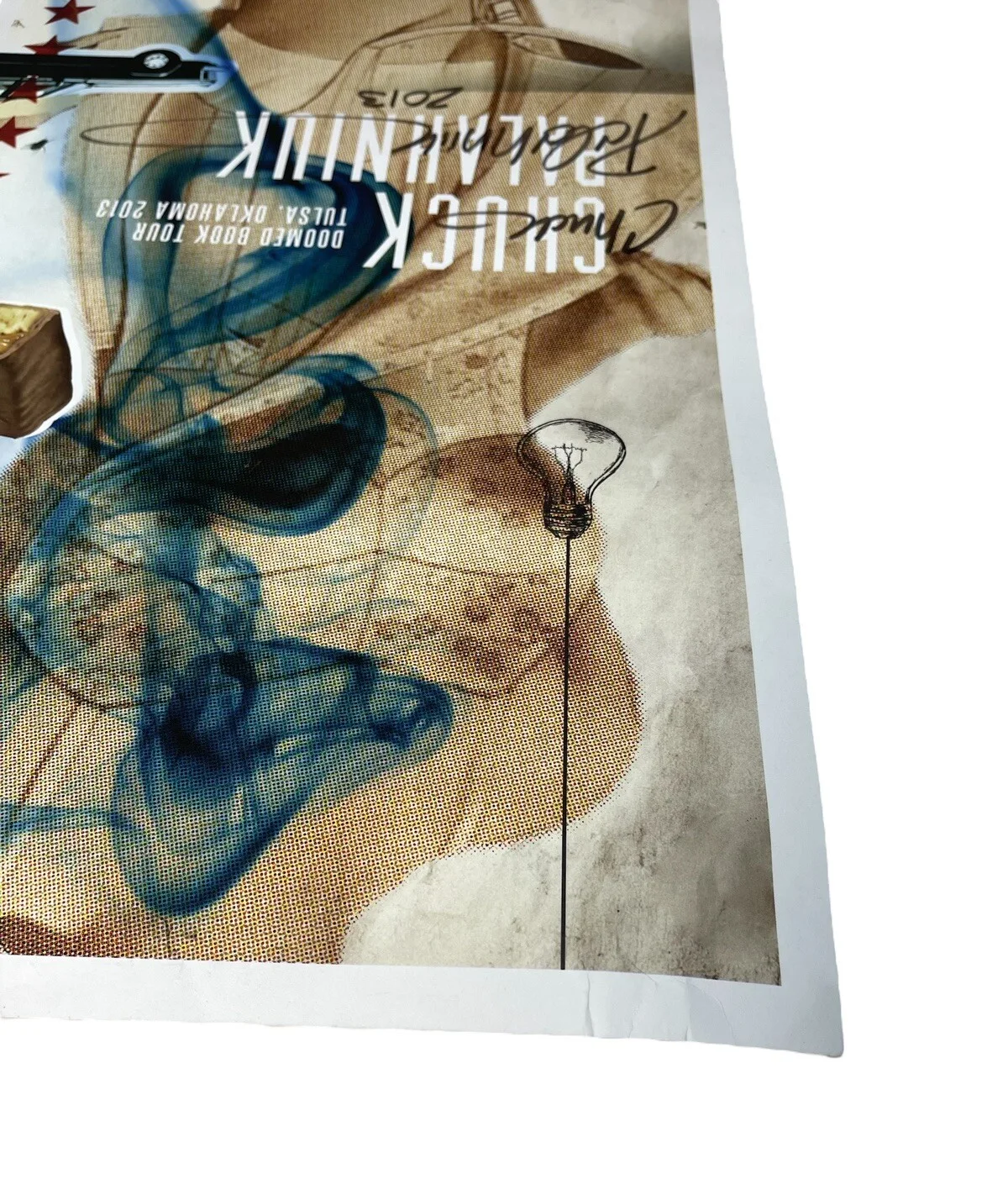 Chuck Palahniuk — Chuck Palahniuk Signed Autographed 12”x18” Poster Limited 65/75 Doomed Book Tour, изображение 4