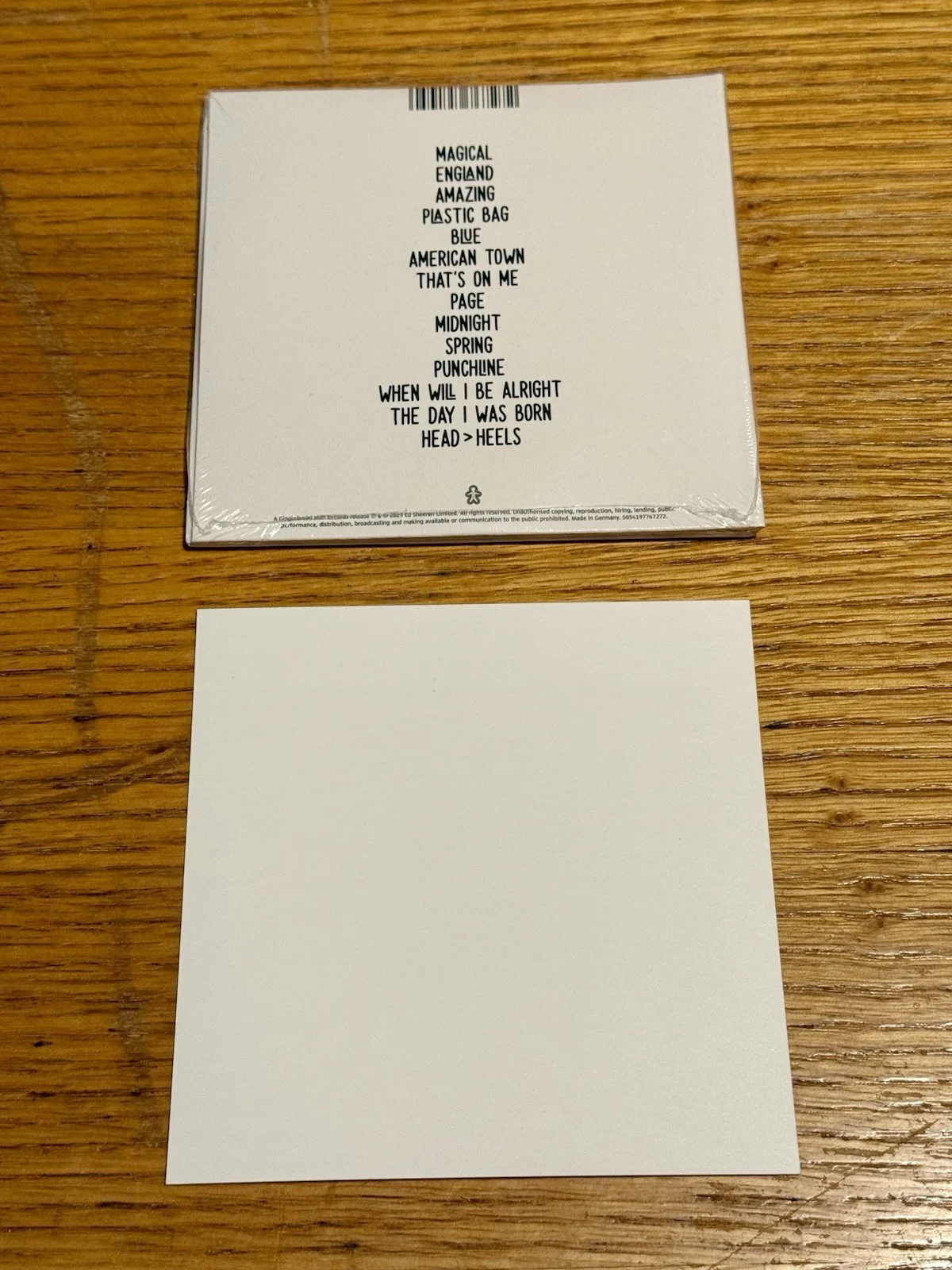 SIGNED Ed Sheeran Autumn Variations CD Autograph Art Card Autograph NEW & SEALED, изображение 4