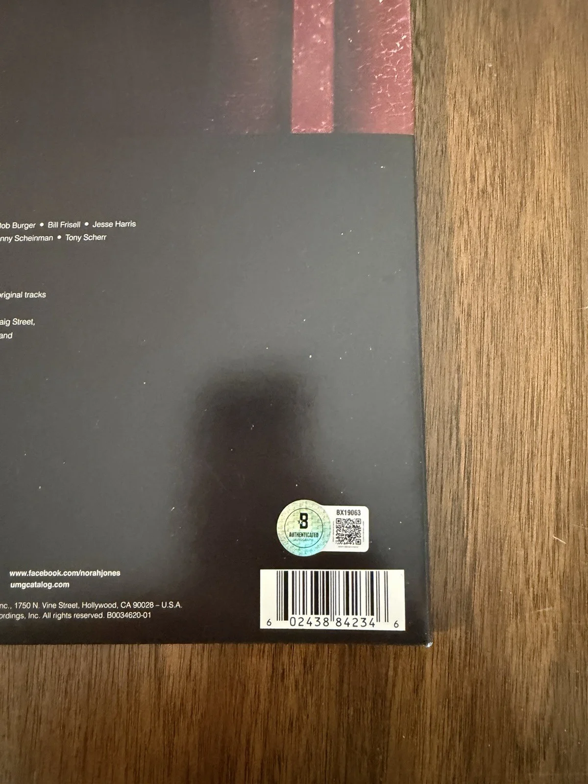 ‘Norah Jones’ Signed Autographed ‘Come Away With Me’ Vinyl Album Beckett, изображение 3