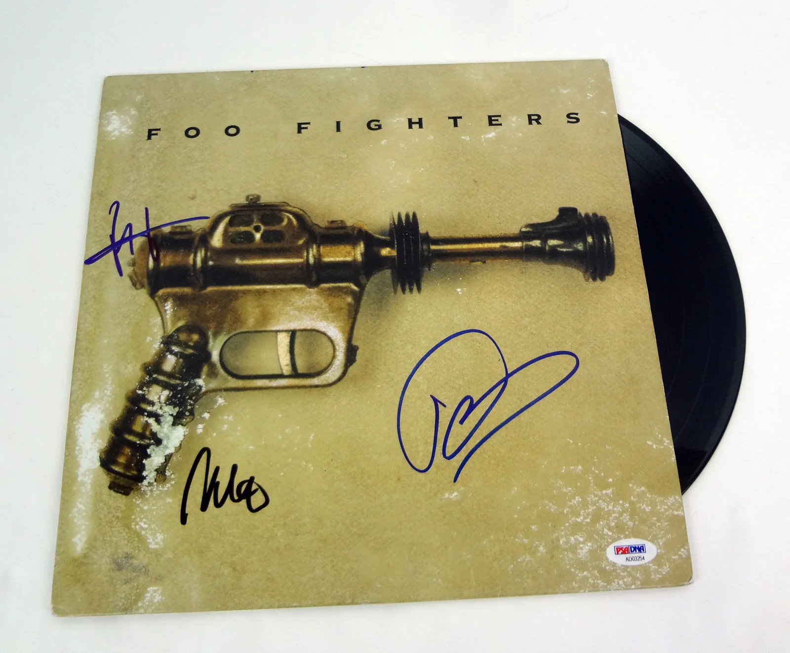 Foo Fighters — Foo Fighters Full Band Signed Autograph Self Titled Vinyl Record PSA/DNA COA, image 2