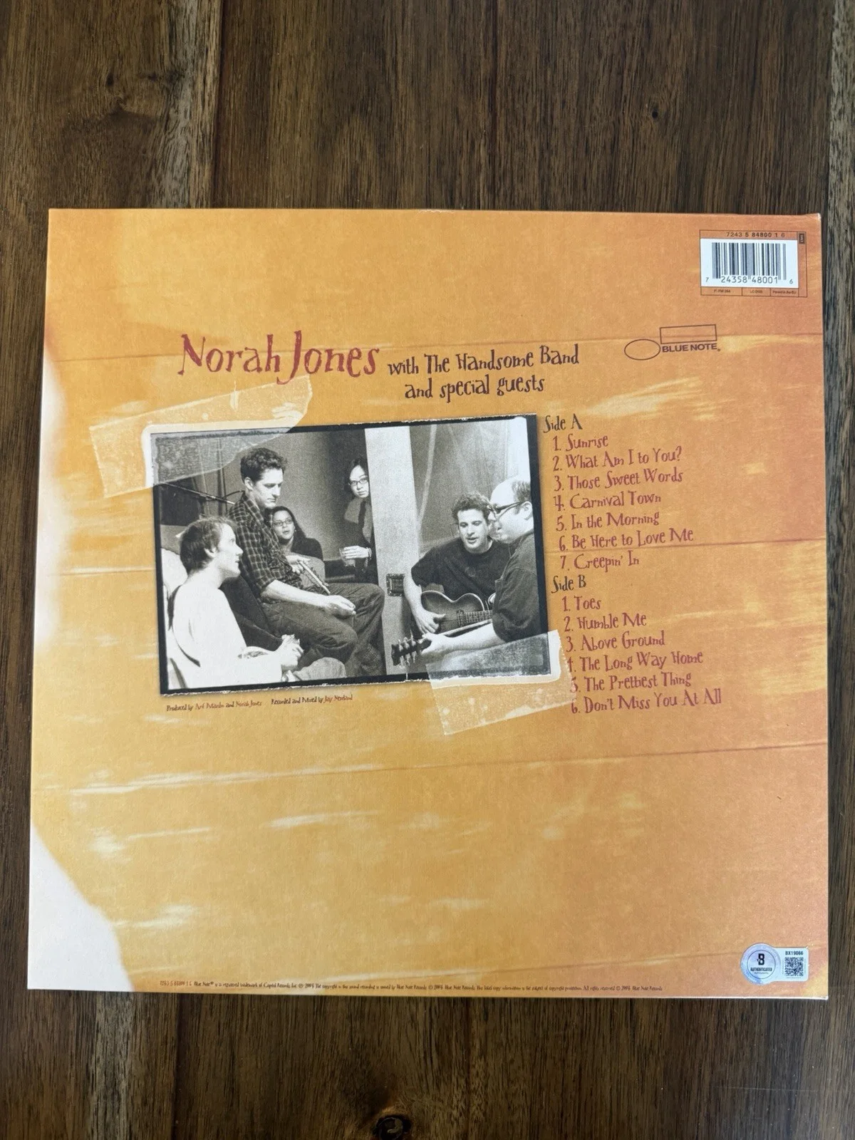 ‘Norah Jones’ Signed Autographed ‘Feels Like Home’ Vinyl Album Beckett, изображение 2