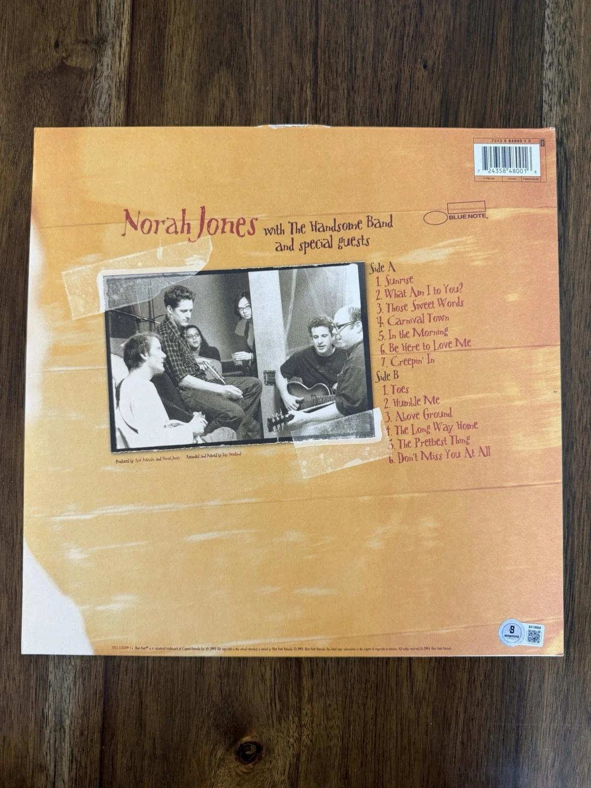 ‘Norah Jones’ Signed Autographed ‘Feels Like Home’ Vinyl Album Beckett, изображение 3