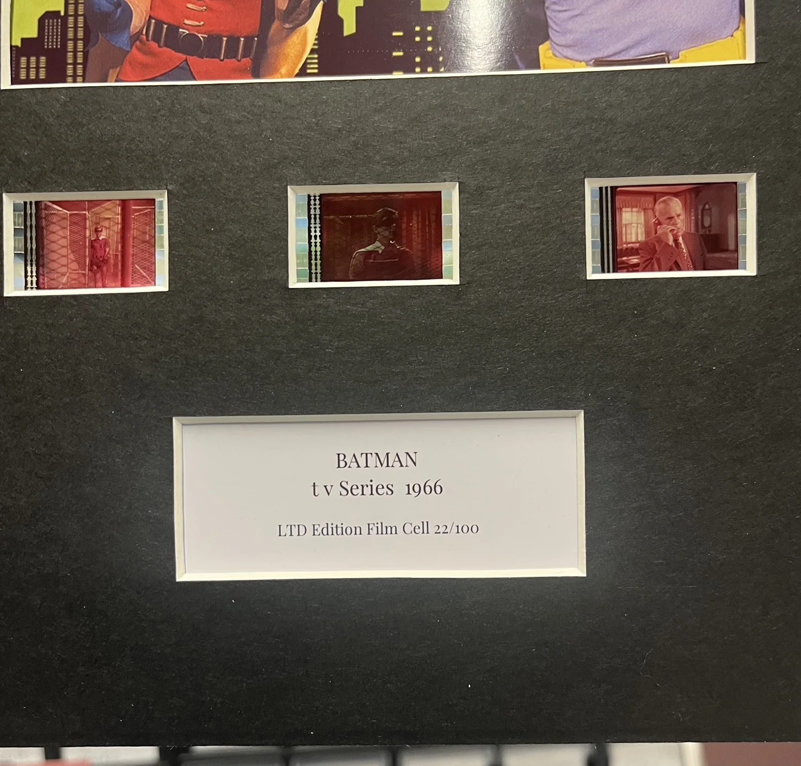 BATMAN The T v Series. . 35mm Film Cell MOUNTED DISPLAY, image 3