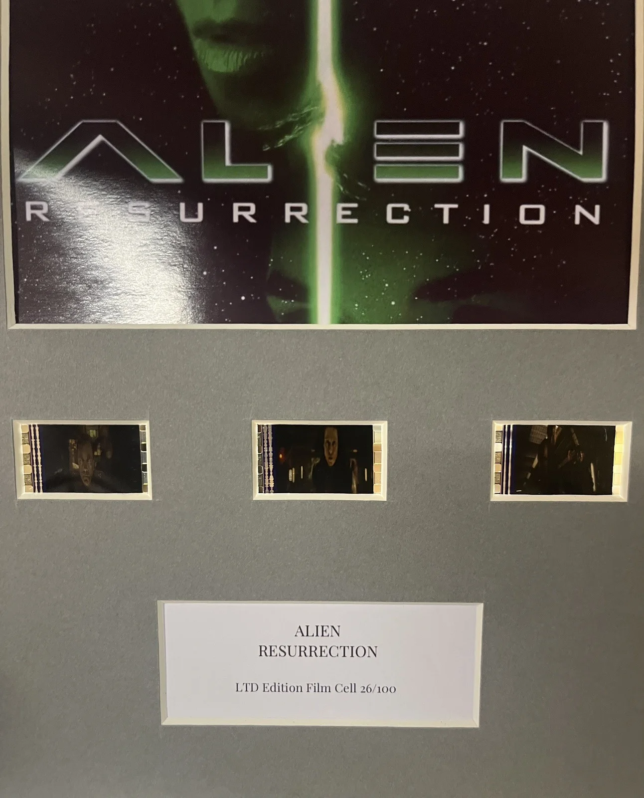 ALIEN INSURRECTION . 35mm Film Cell MOUNTED DISPLAY, image 3