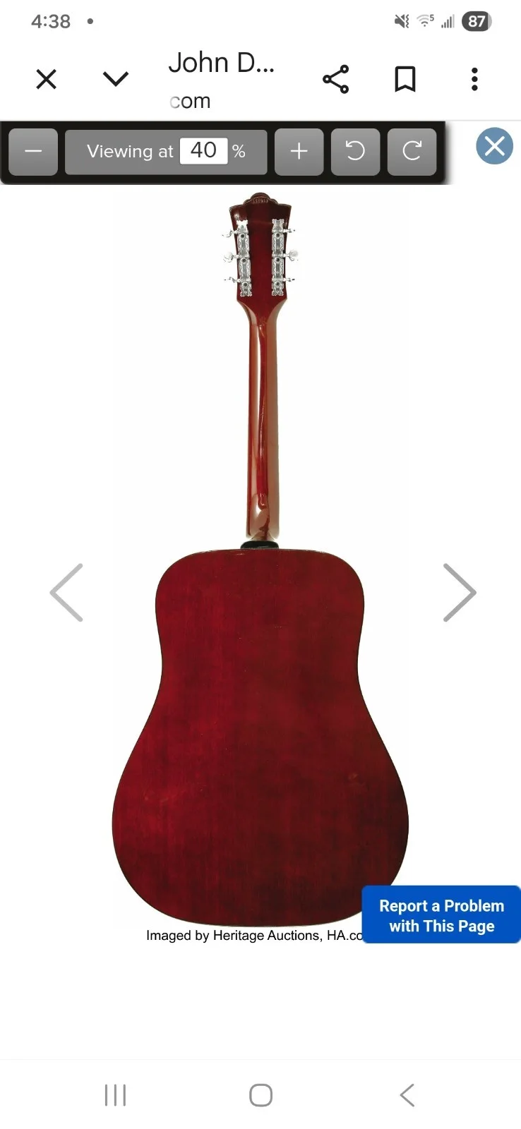 John Danver — John Denver Owned/played Guild Guitar Signed #142029, image 2