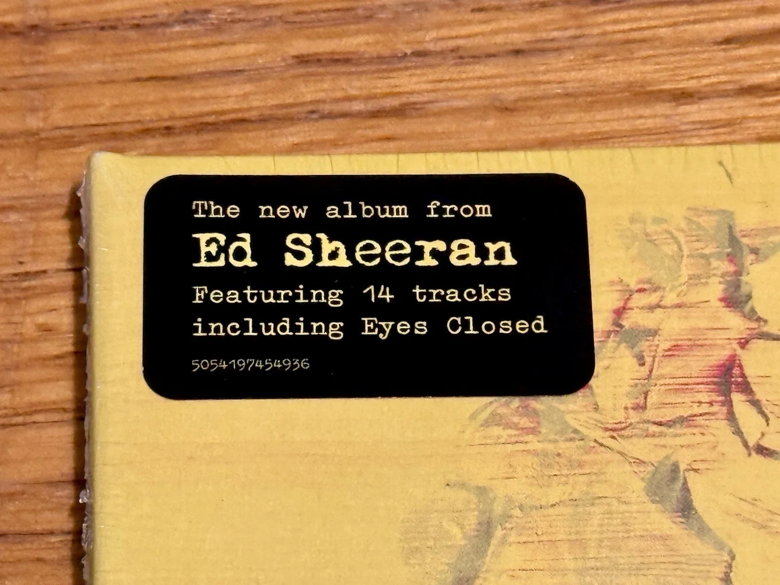 Signed Ed Sheeran Subtract CD Signed Insert AUTOGRAPHED NEW, image 4