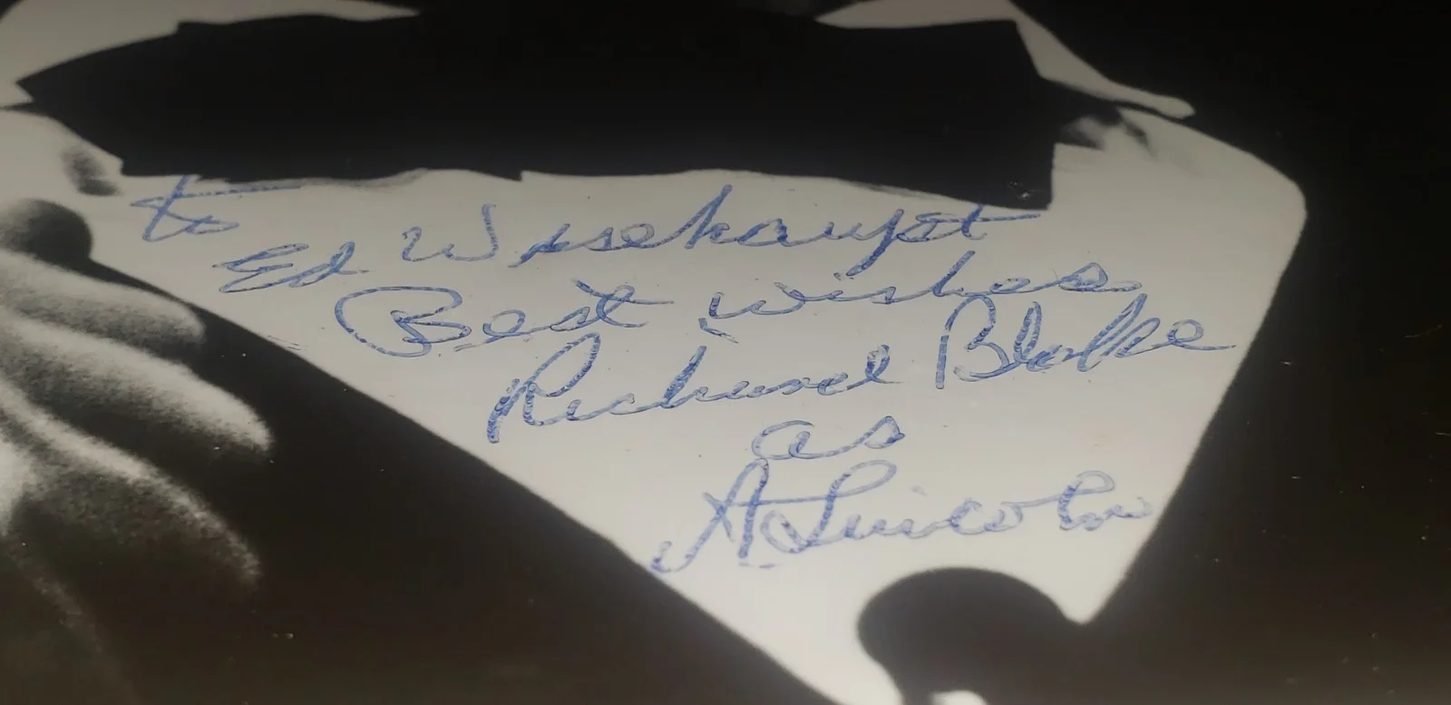 A personalized, signed photo of Richard Blake Playing the part as A. Lincoln, изображение 5