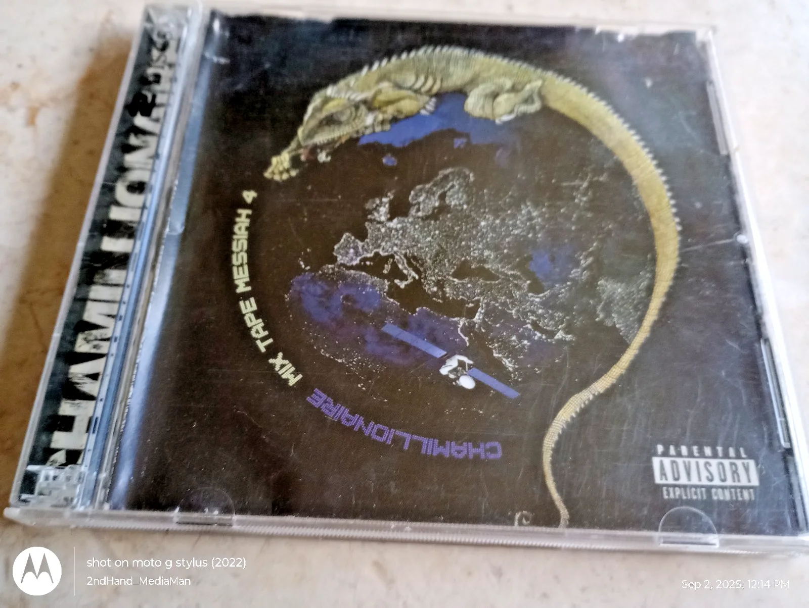 CHAMILLIONAIRE MIX TAPE MESSIAH 4 SIGNED W/DRAWING INNER ARTWORK *NO* !CD DISCS!, image 2