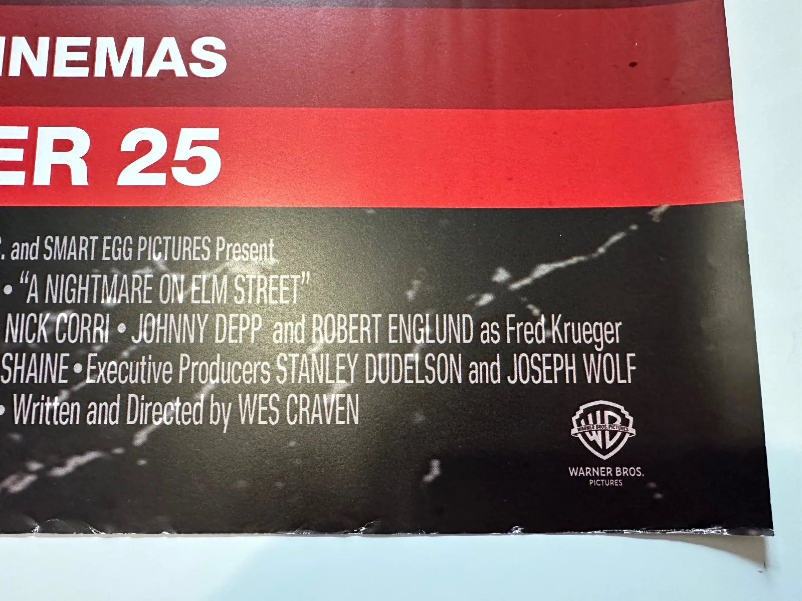 A Nightmare on Elm Street (1984) 40th Anniversary Original UK Quad Poster, image 3