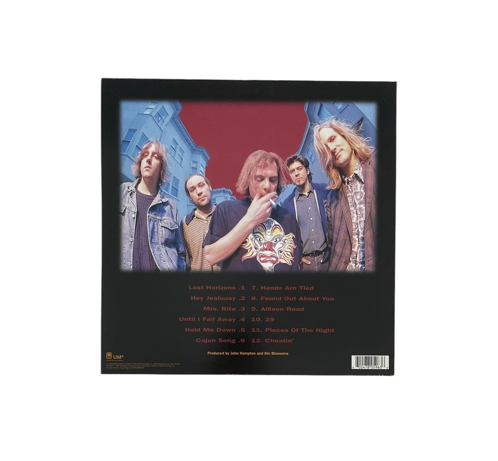 Gin Blossoms Autographed New Miserable Experience Red Marbled Vinyl Album Record, image 5