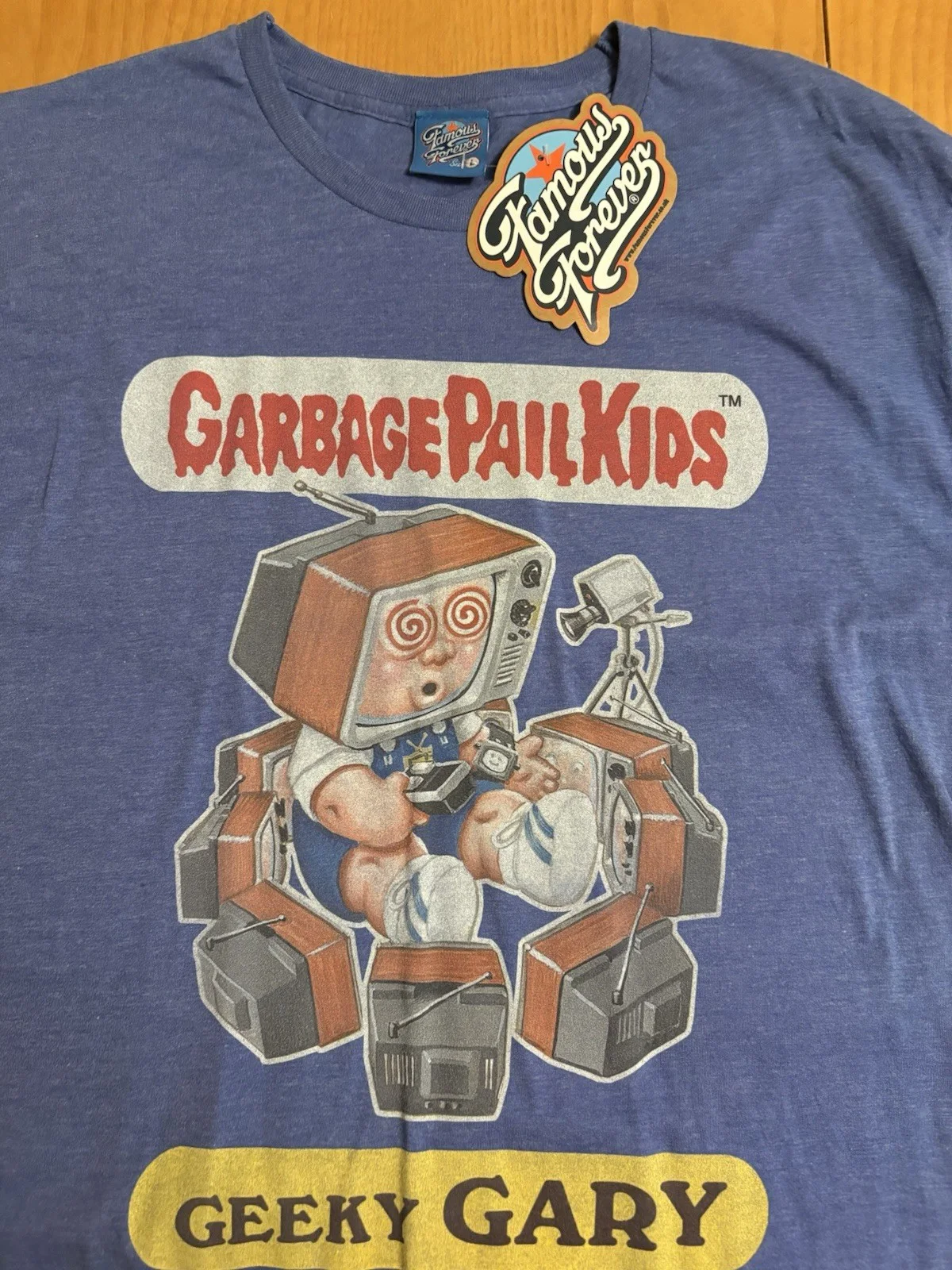 Garbage Pail Kids Geeky Gary T-Shirt Famous Forever L New Tags Official Topps, изображение 2