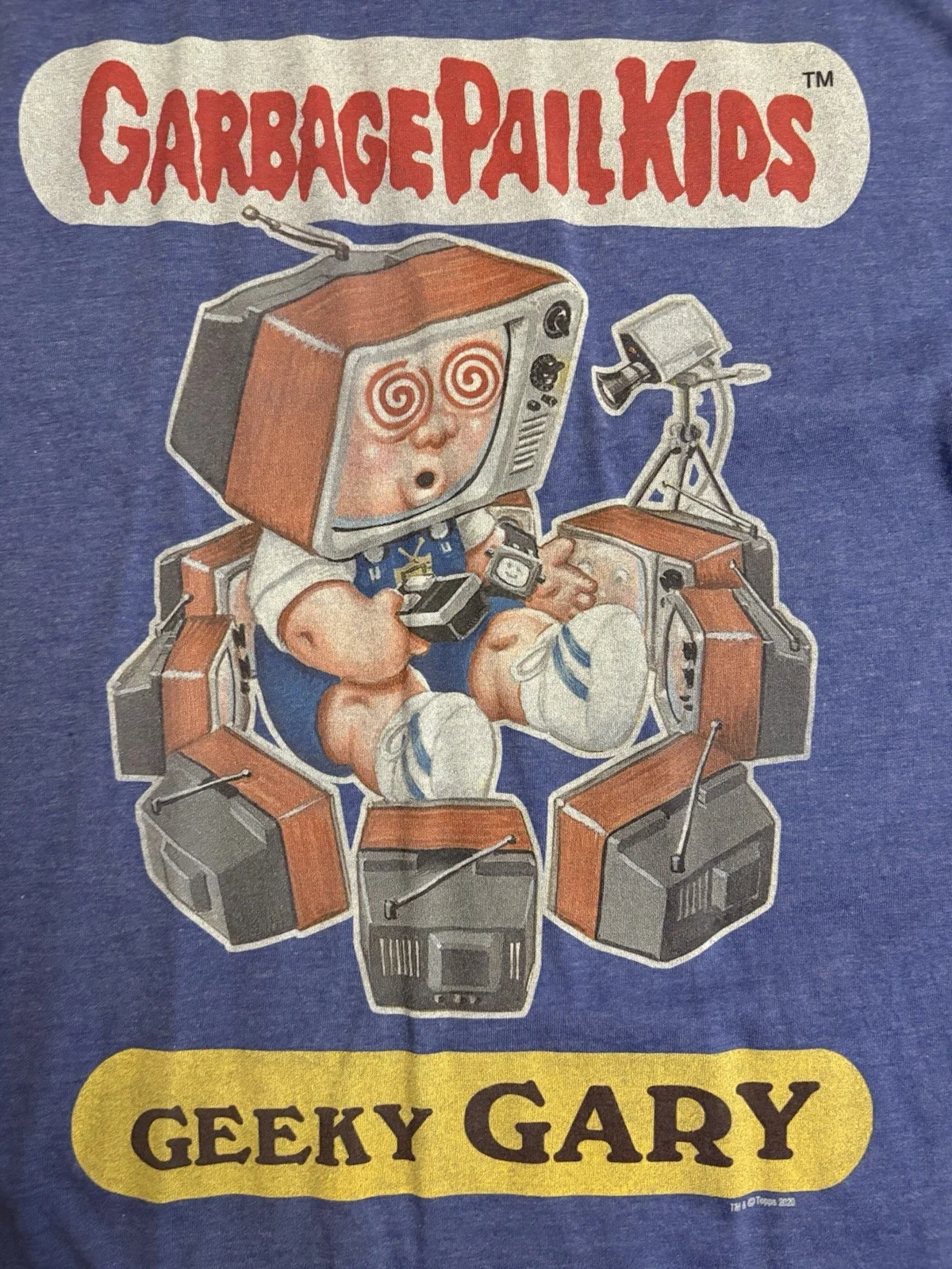 Garbage Pail Kids Geeky Gary T-Shirt Famous Forever L New Tags Official Topps, изображение 4
