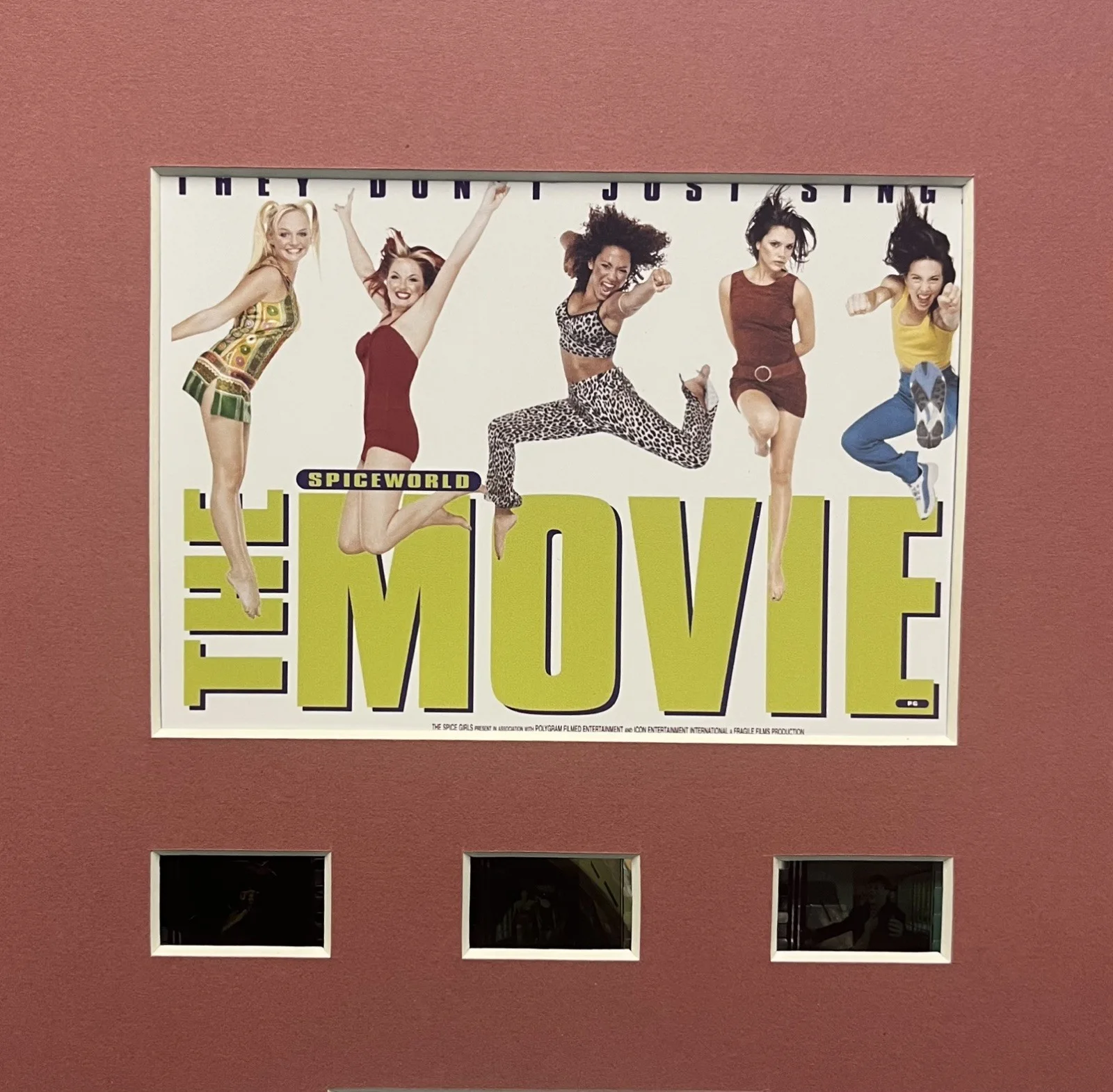 SPICEWORLD The Movie 35mm Film Cell MOUNTED DISPLAY, image 2