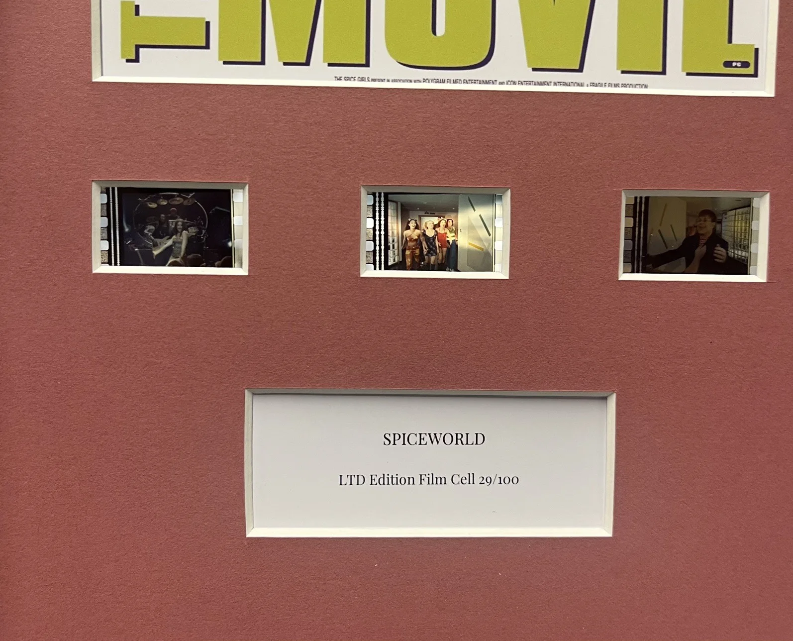 SPICEWORLD The Movie 35mm Film Cell MOUNTED DISPLAY, image 3