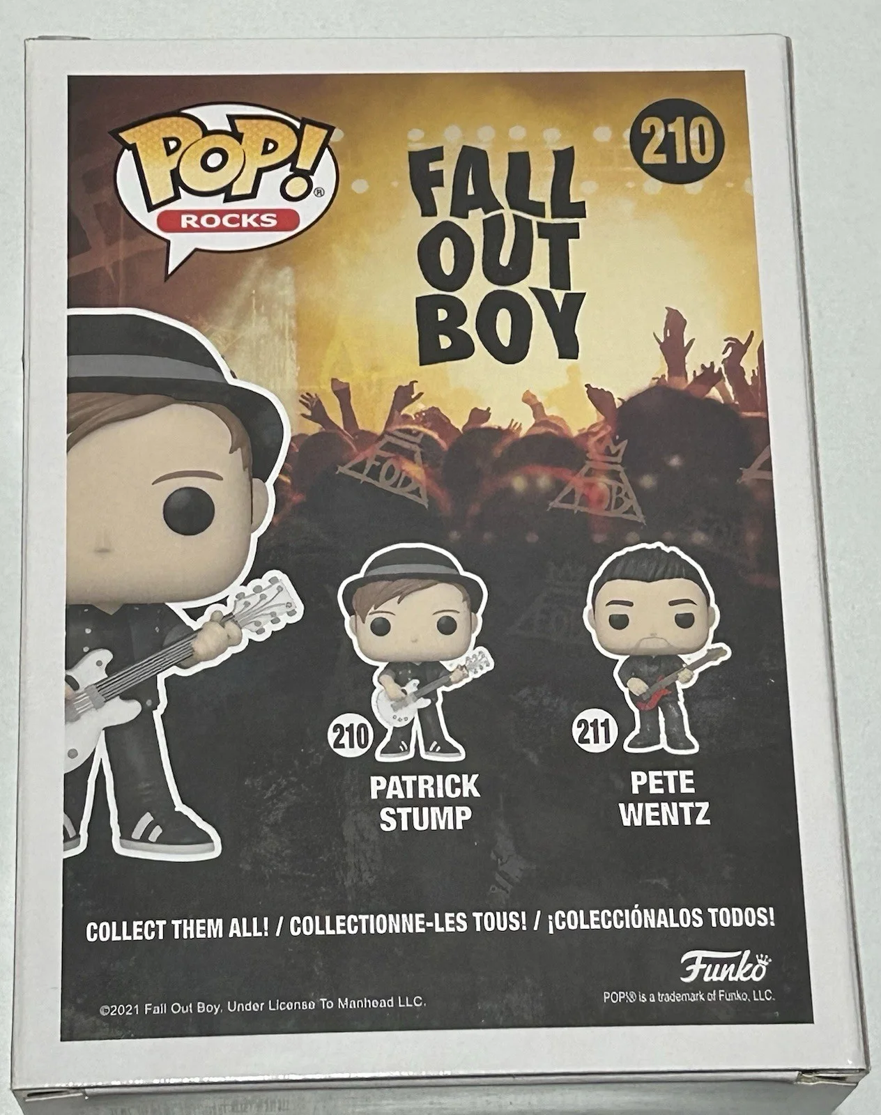 PATRICK STUMP signed (FALL OUT BOY) Funko Pop Rocks #210 BECKETT BAS BH32373, image 3