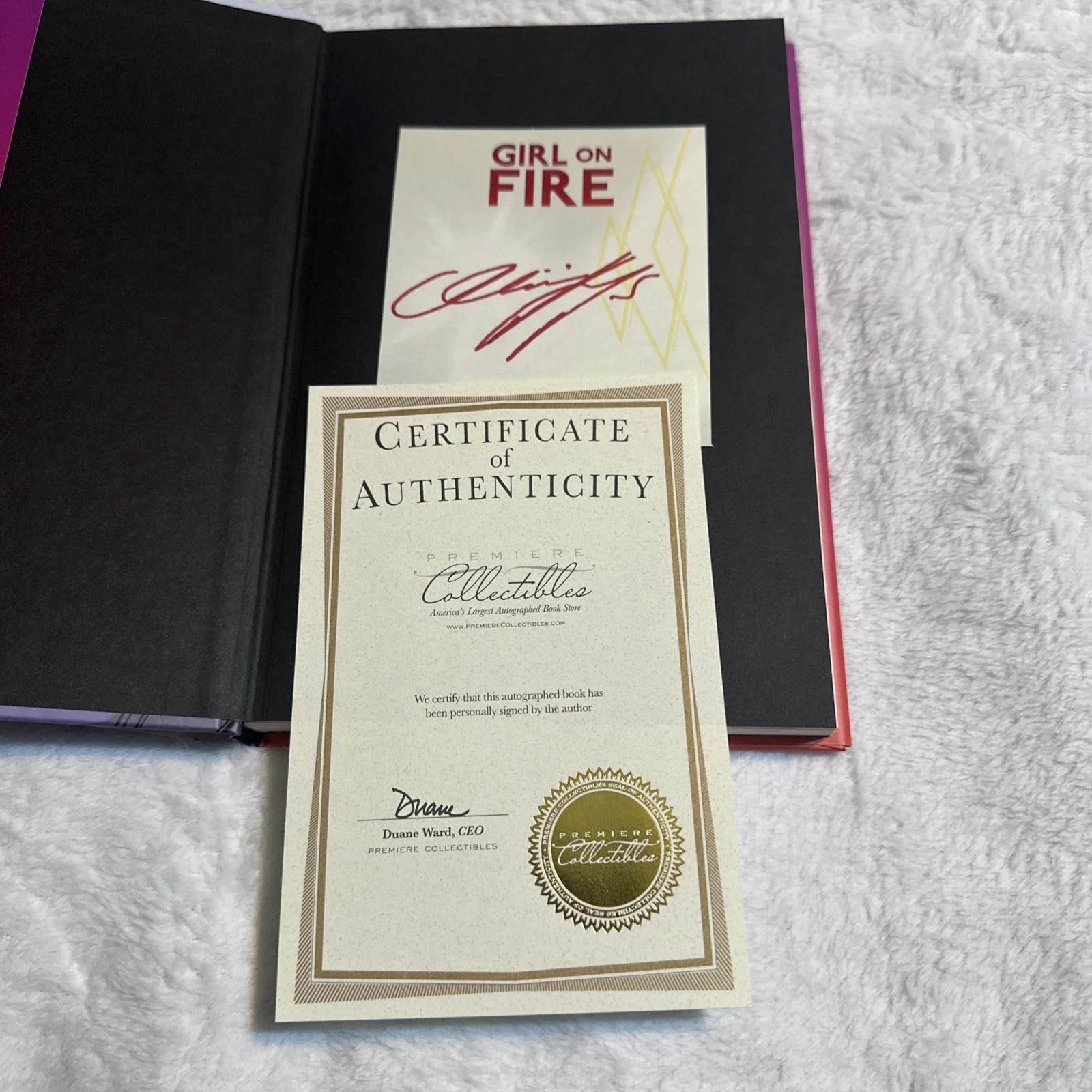 Alicia Keys Girl On Fire Preprint Autopen Signed Book Premiere Collectibles, изображение 2