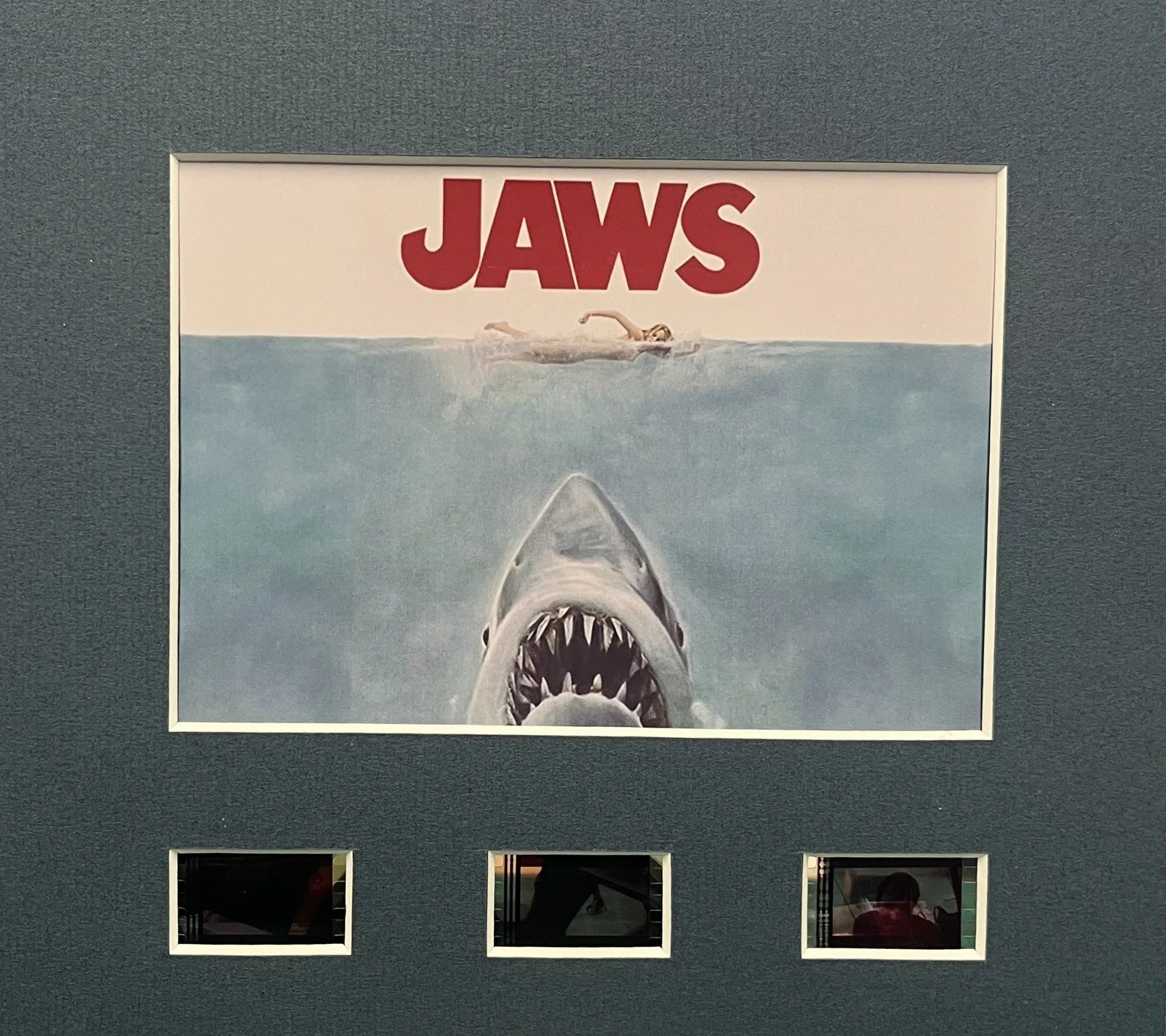 JAWS. 35mm Film Cell MOUNTED DISPLAY, image 2