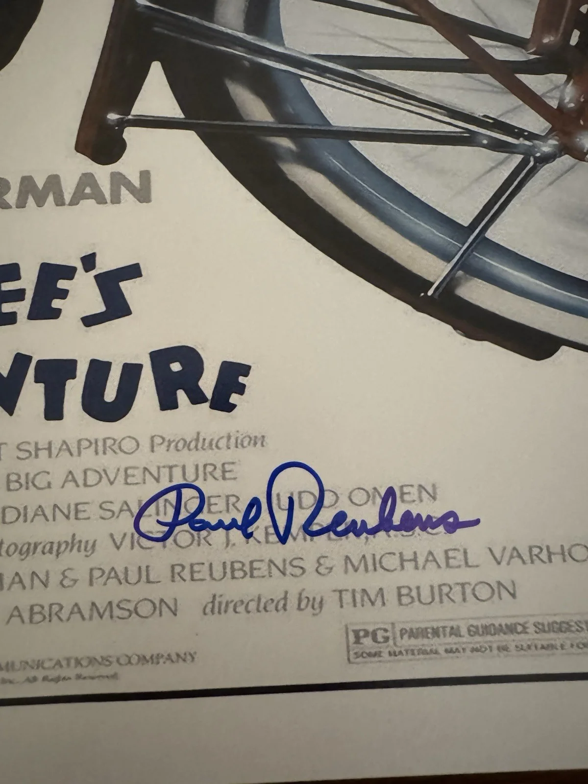Paul Reubens — Paul Reubens Signed Pee Wee’s Big Adventure 16x20 Photo BAS Autograph *READ, image 3
