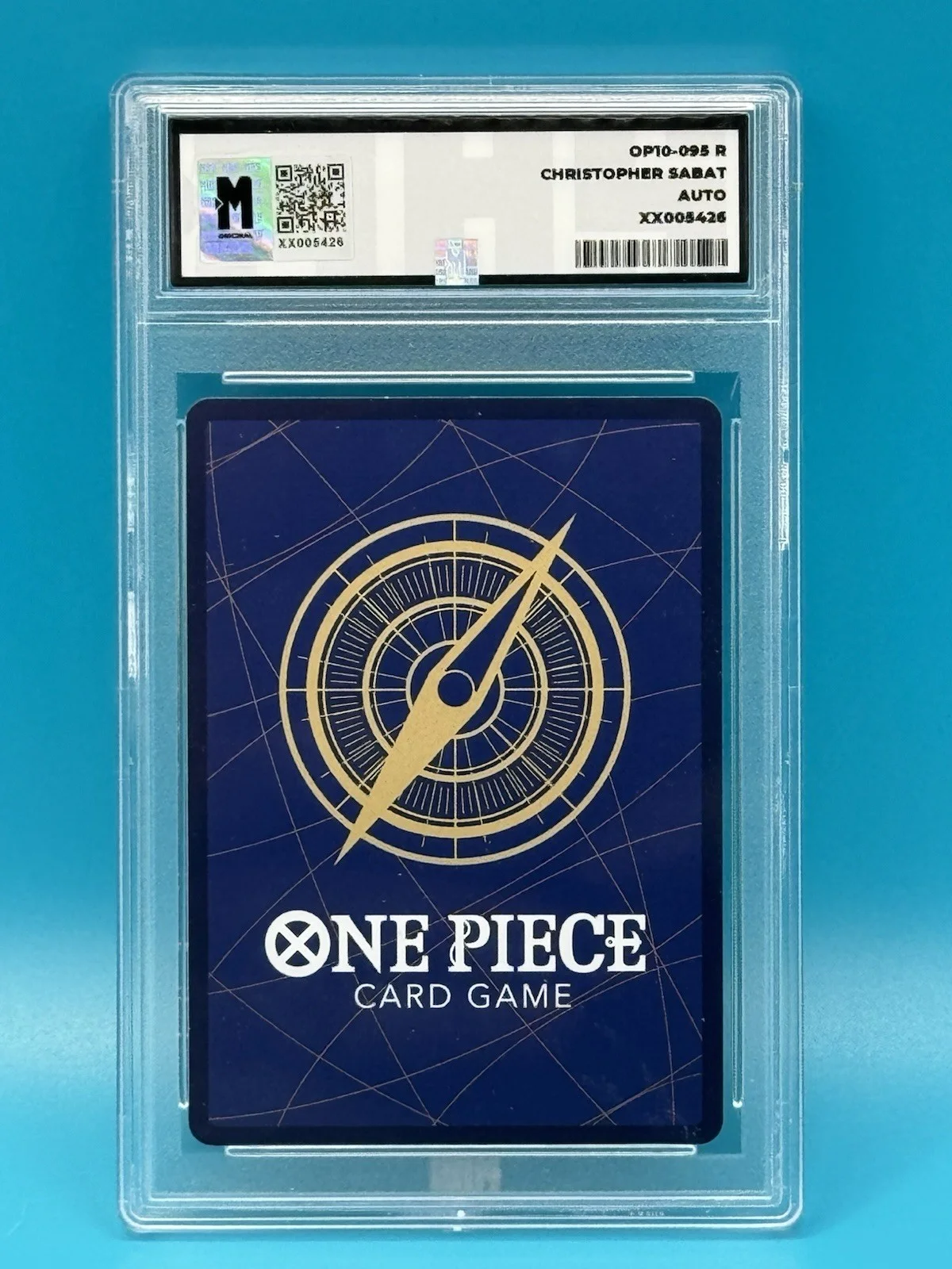 Christopher Sabet Signed Zoro One Piece Tcg Card In Slab With MAS Authentication, image 2
