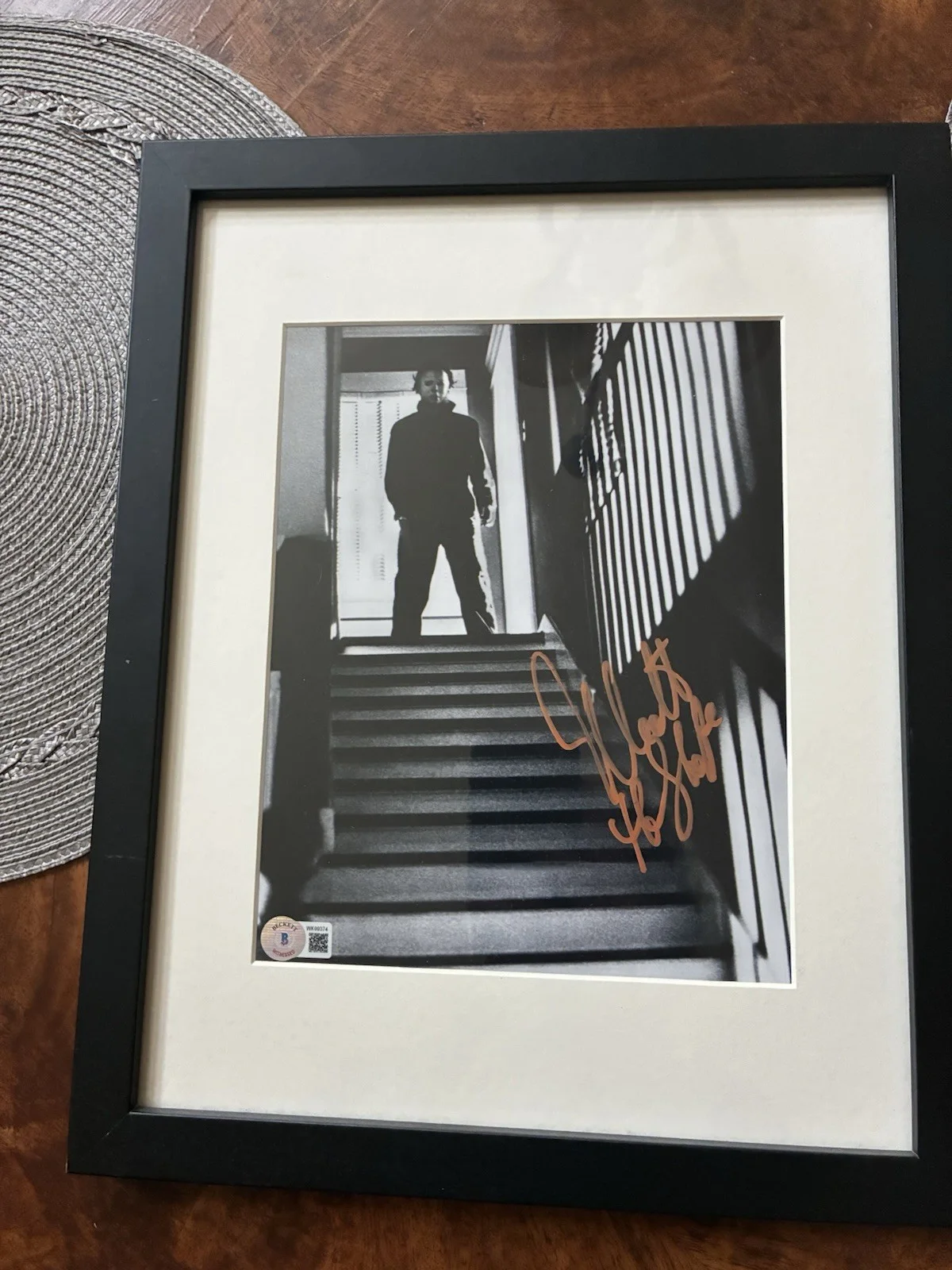 Halloween-Myers/The Shape-Nick Castle-Signed & Framed Autograph with 4K Lot, изображение 3
