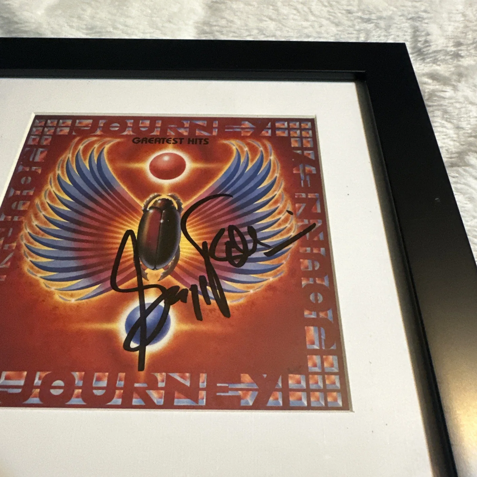 Gregg Rolie Journey Signed Framed Greatest Hits CD Rock Music Collectible 13”, изображение 2