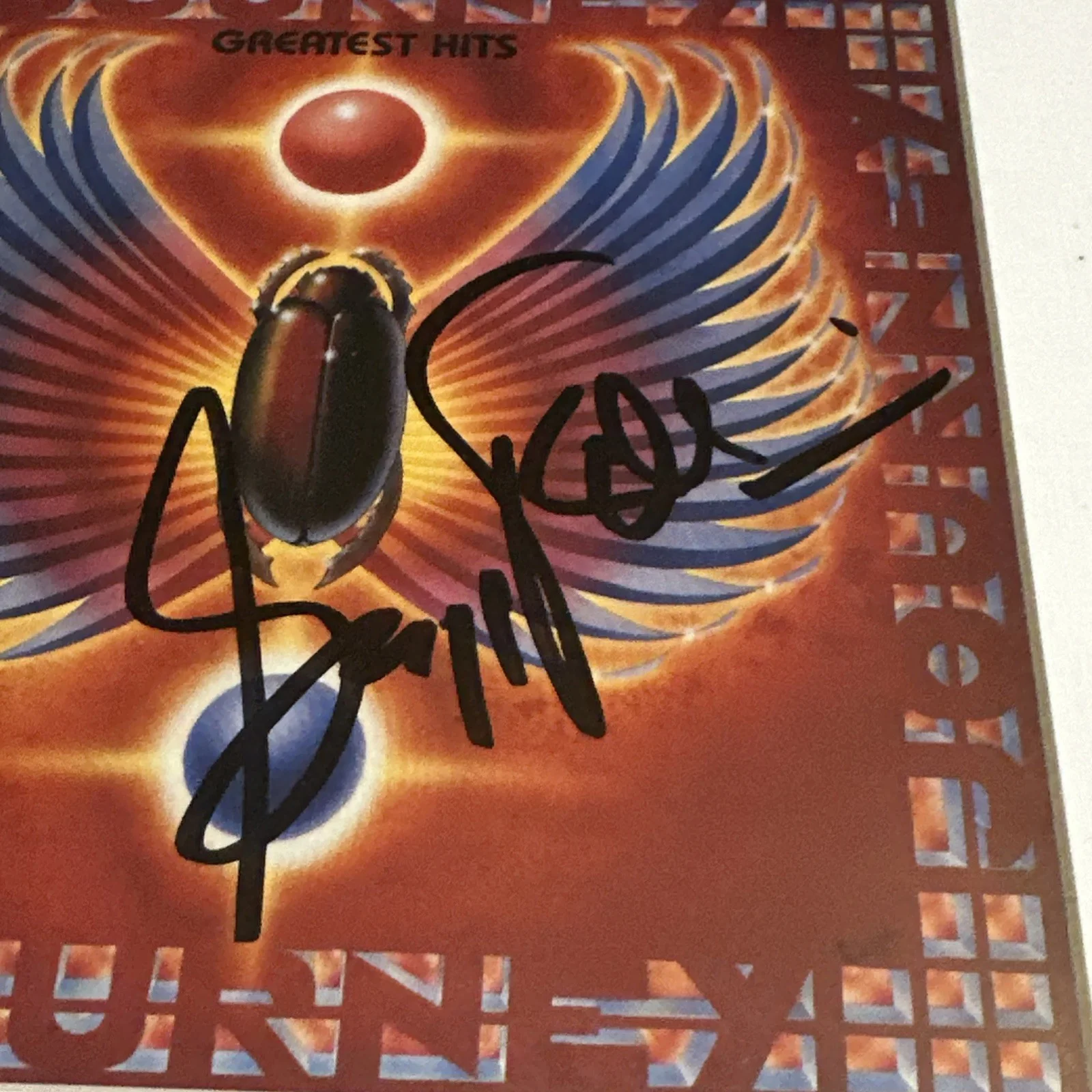 Gregg Rolie Journey Signed Framed Greatest Hits CD Rock Music Collectible 13”, изображение 3