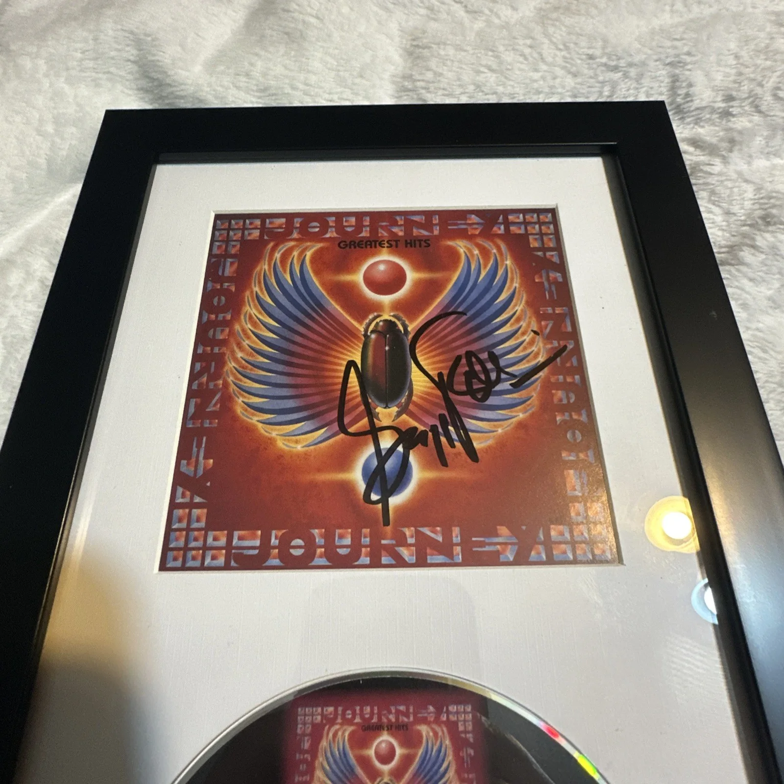 Gregg Rolie Journey Signed Framed Greatest Hits CD Rock Music Collectible 13”, изображение 4