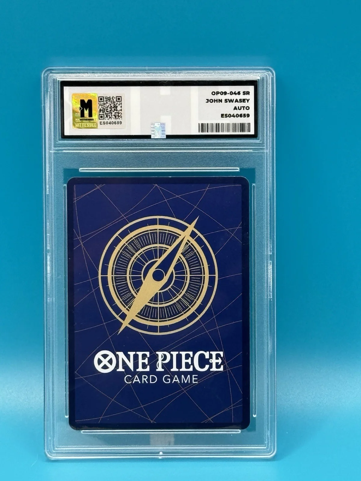 John Swasey Signed Crocodile One Piece Tcg Card In Slab With MAS Authentication, изображение 2