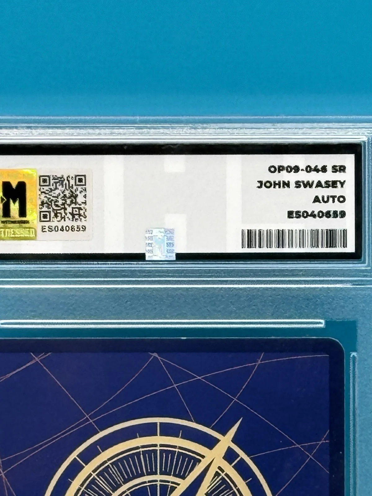 John Swasey Signed Crocodile One Piece Tcg Card In Slab With MAS Authentication, изображение 3