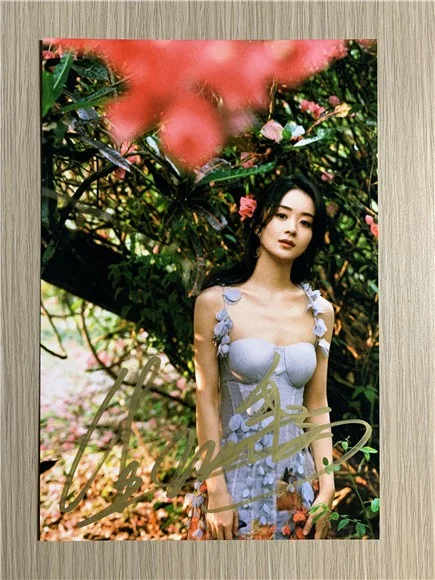 6"Zhao LiYing /赵丽颖 Hand Signed Autographed Photo Autographs Collection Original, изображение 4