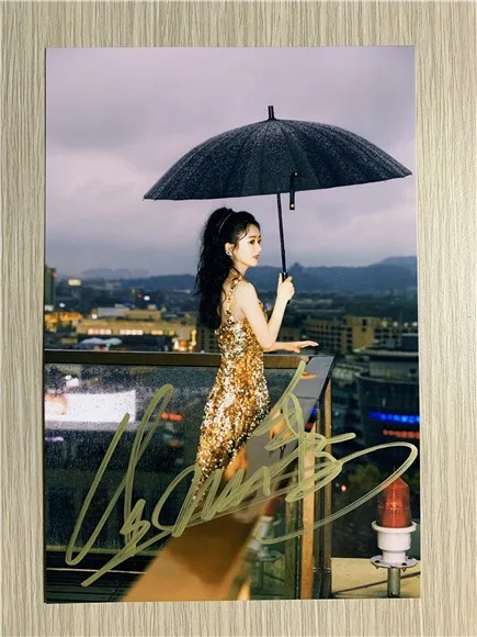 6"Zhao LiYing /赵丽颖 Hand Signed Autographed Photo Autographs Collection Original, изображение 5