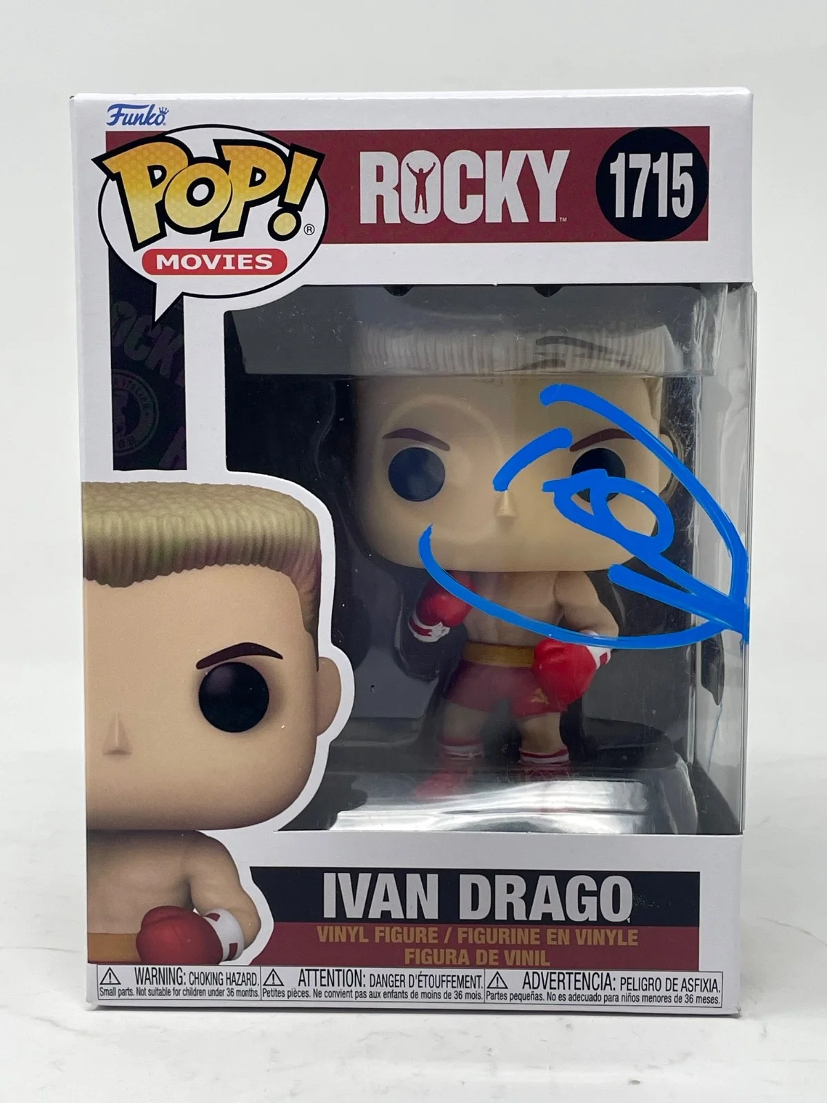 Dolph Lundgren — Dolph Lundgren Signed Ivan Drago Funko Pop Rocky IV #1715 Autograph Beckett COA, image 2