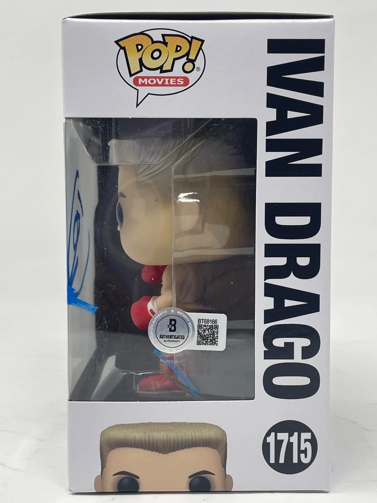 Dolph Lundgren — Dolph Lundgren Signed Ivan Drago Funko Pop Rocky IV #1715 Autograph Beckett COA, image 3