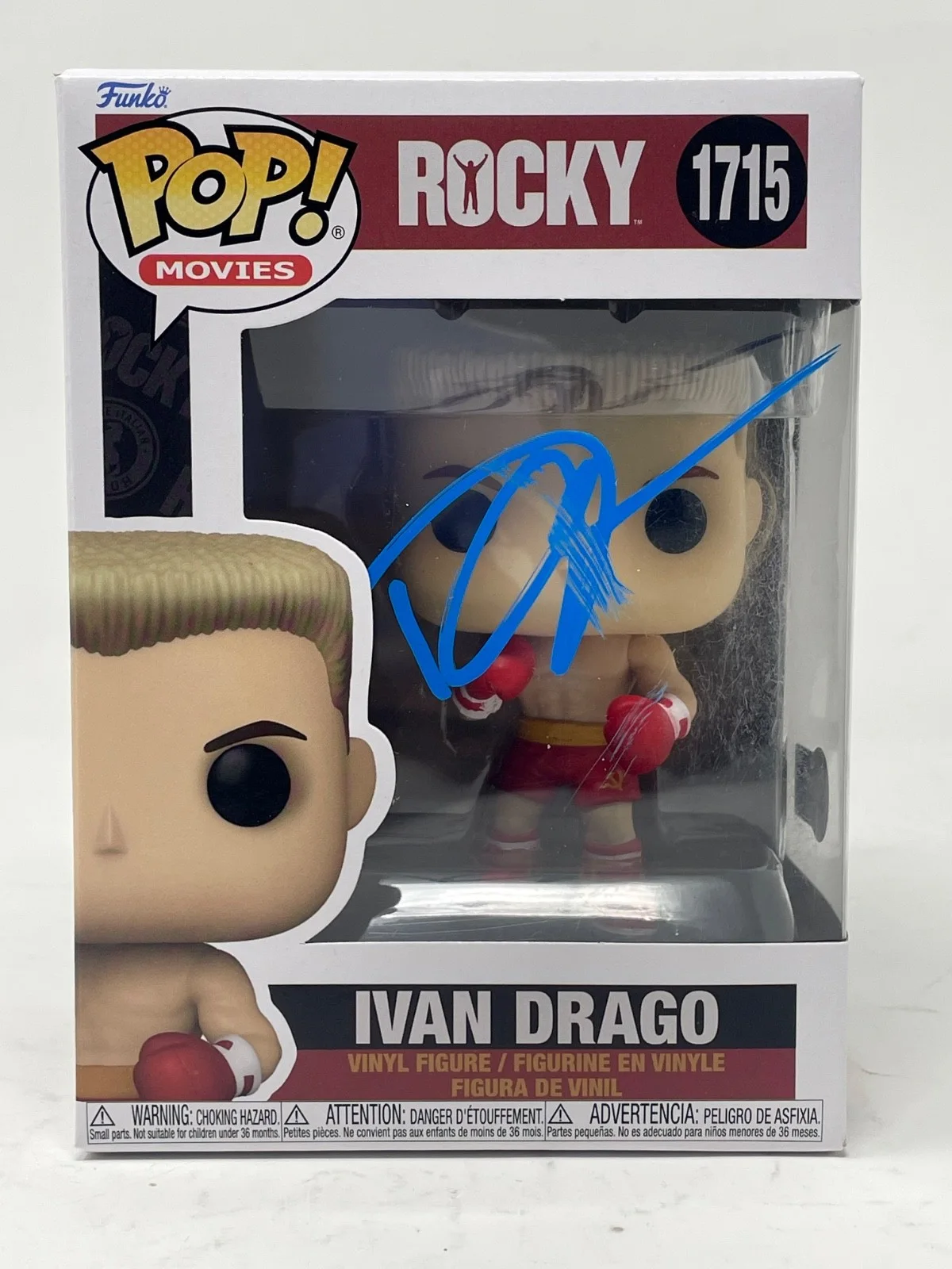 Dolph Lundgren — Dolph Lundgren Signed Ivan Drago Funko Pop Rocky IV #1715 Autograph Beckett COA, изображение 2