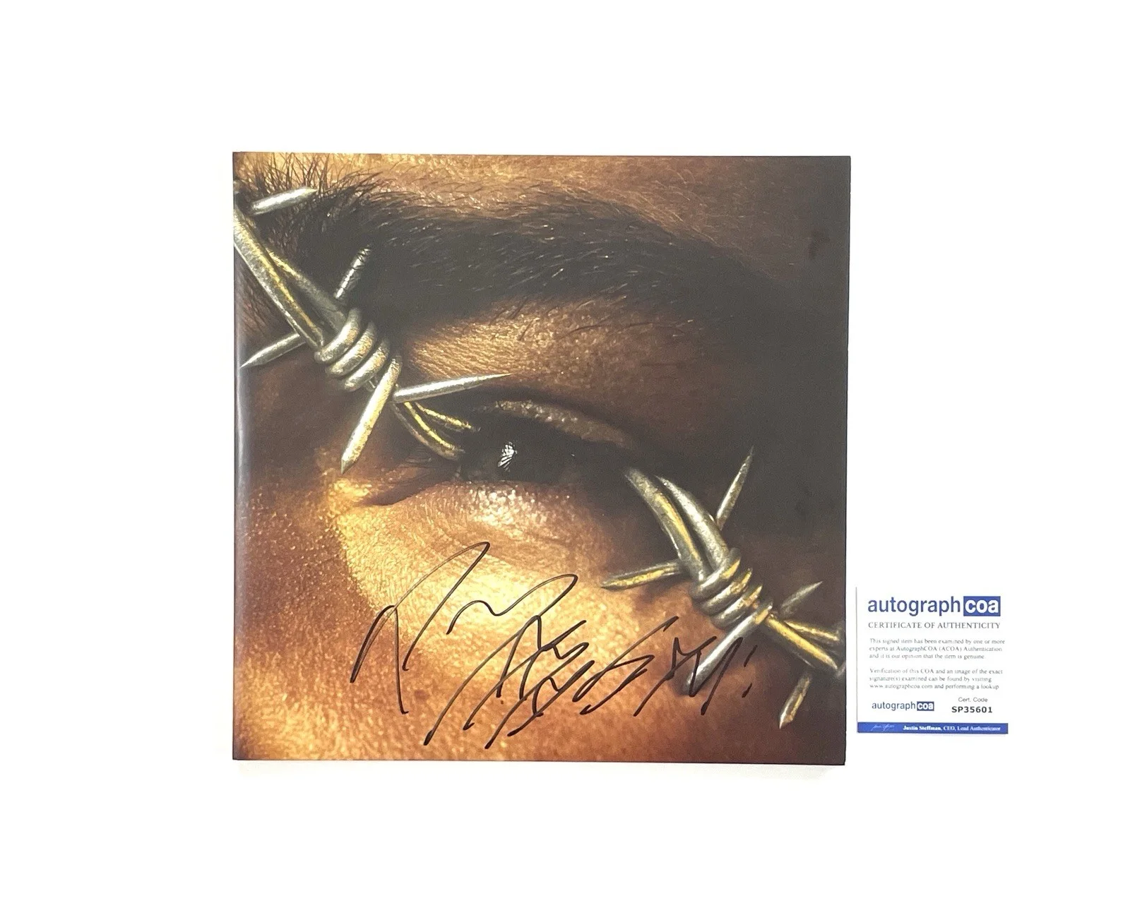 Post Malone Autographed Limited Edition Beerbongs & Bentleys Clear Vinyl Album, изображение 2