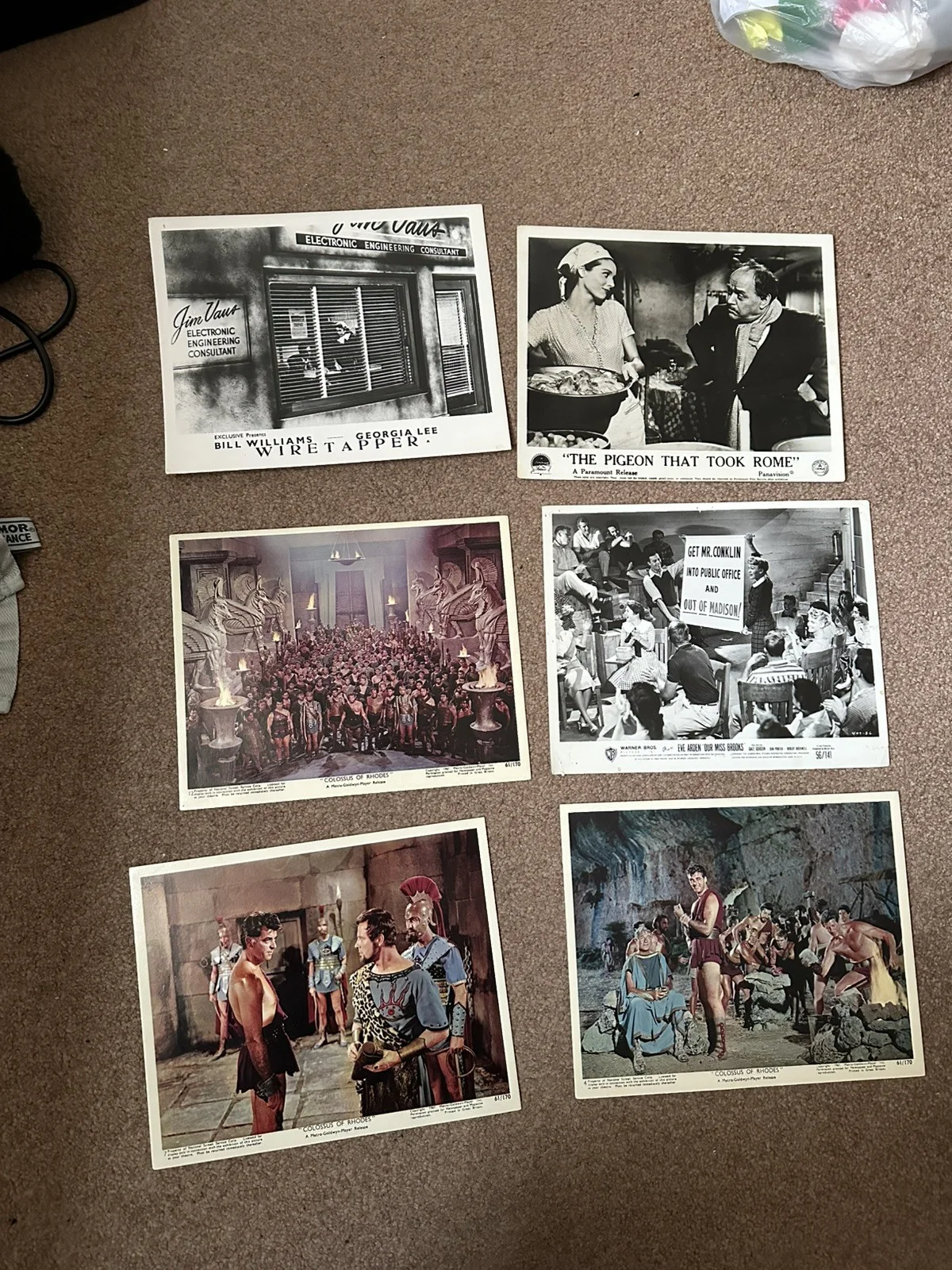 Bundle Of 40 Rare Original Lobby Cards … Howard Duff, image 3