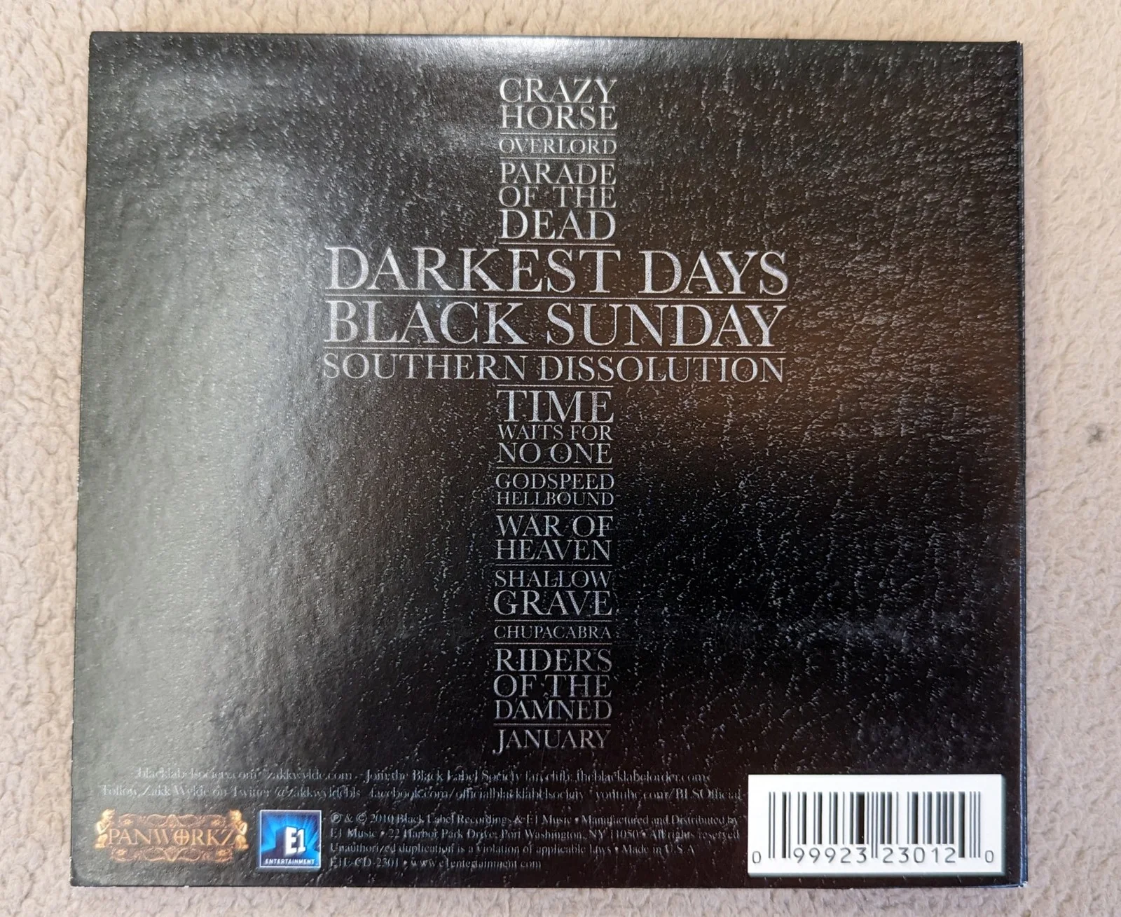 CD - Black Label Society - Order Of The Black - Autographed Hand Signed by Band, image 3